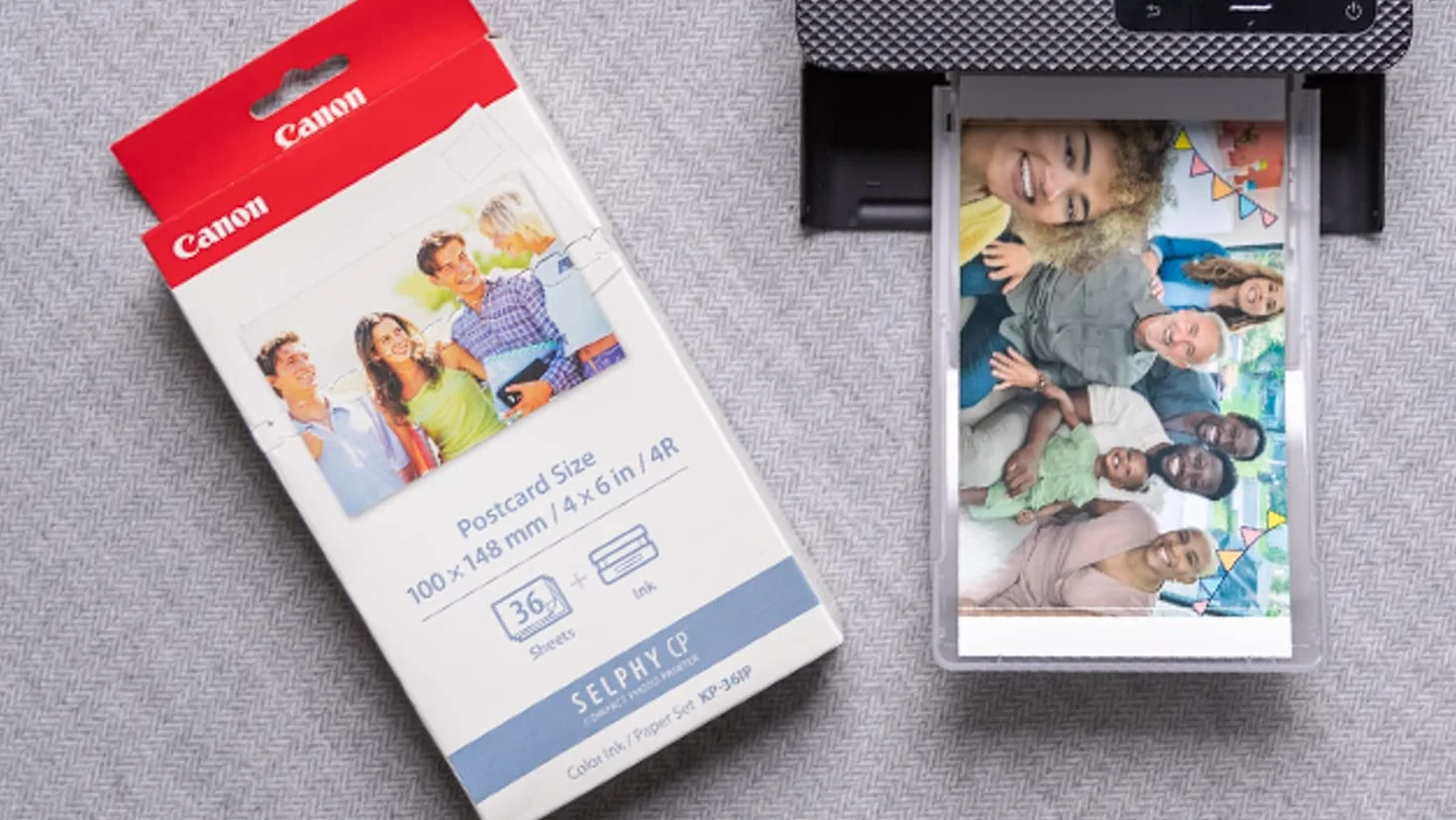 Canon KP-36IP Kit 36 Impressions Papier + Encre 10x14,8 cm pour SELPHY CP1300