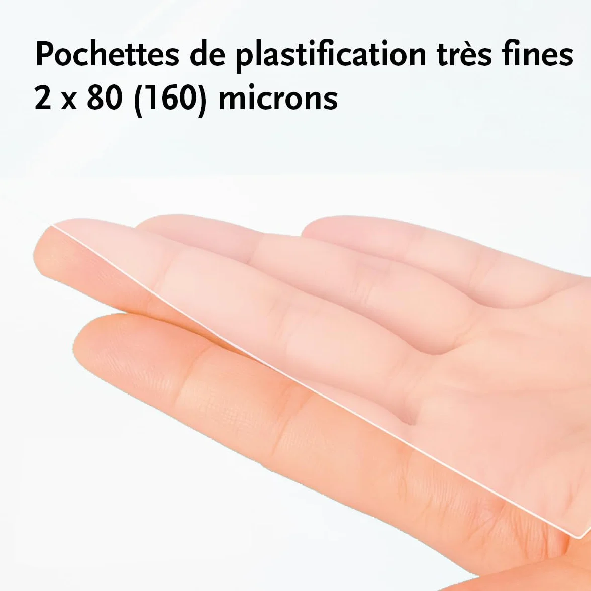 Albyco Pochettes de Plastification A4 216x303mm 2x80 Microns Brillant Paquet de 100 Pièces