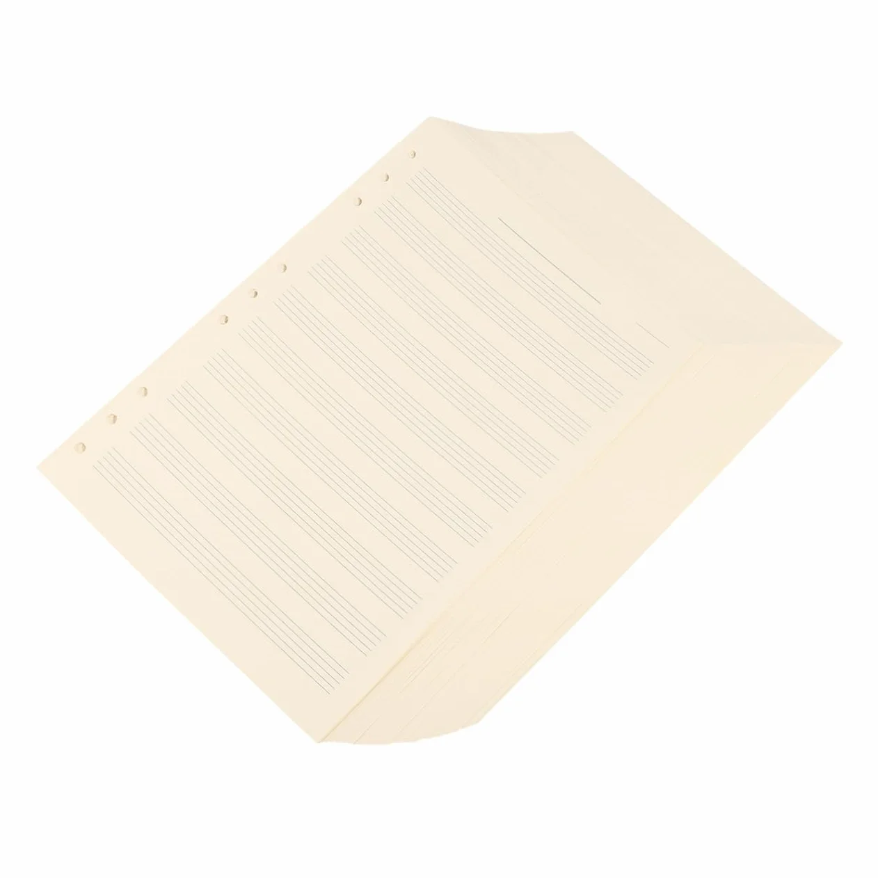 SEWACC 100 Feuilles Papier Partition Détachable Portées Recharge Cahier Musique Papier Blanc