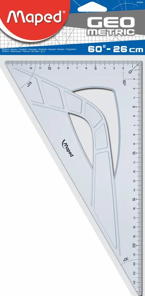 MAPED EQUERRE 60° 26CM GEOMETRIC