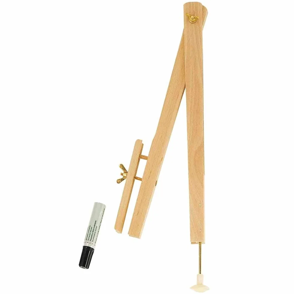 WONDAY Compas porte marqueur en bois pour tableau L 40 cm