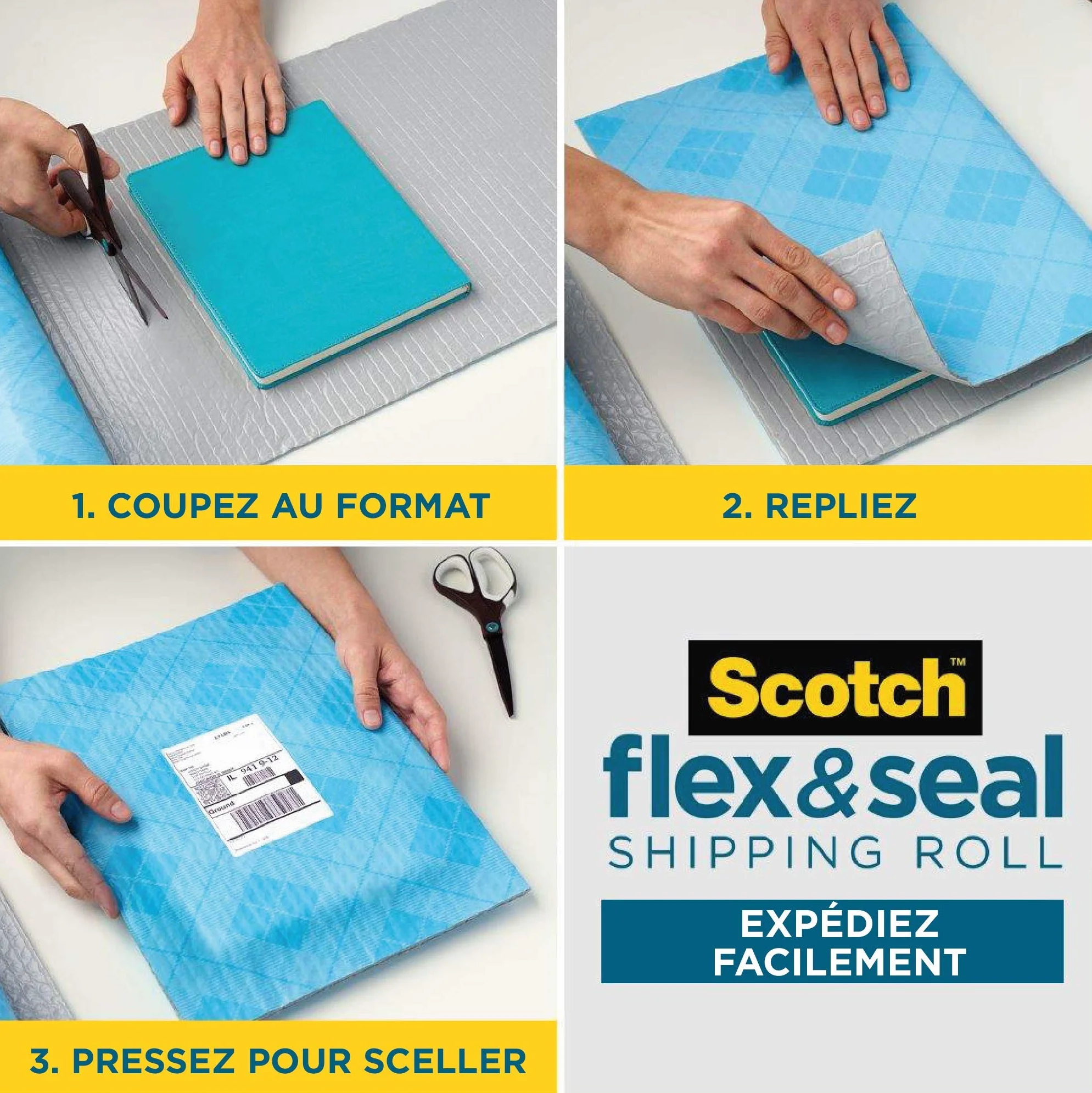 Scotch Flex & Seal FS-1510-6-EU Rouleau d'expédition 38cm x 3m