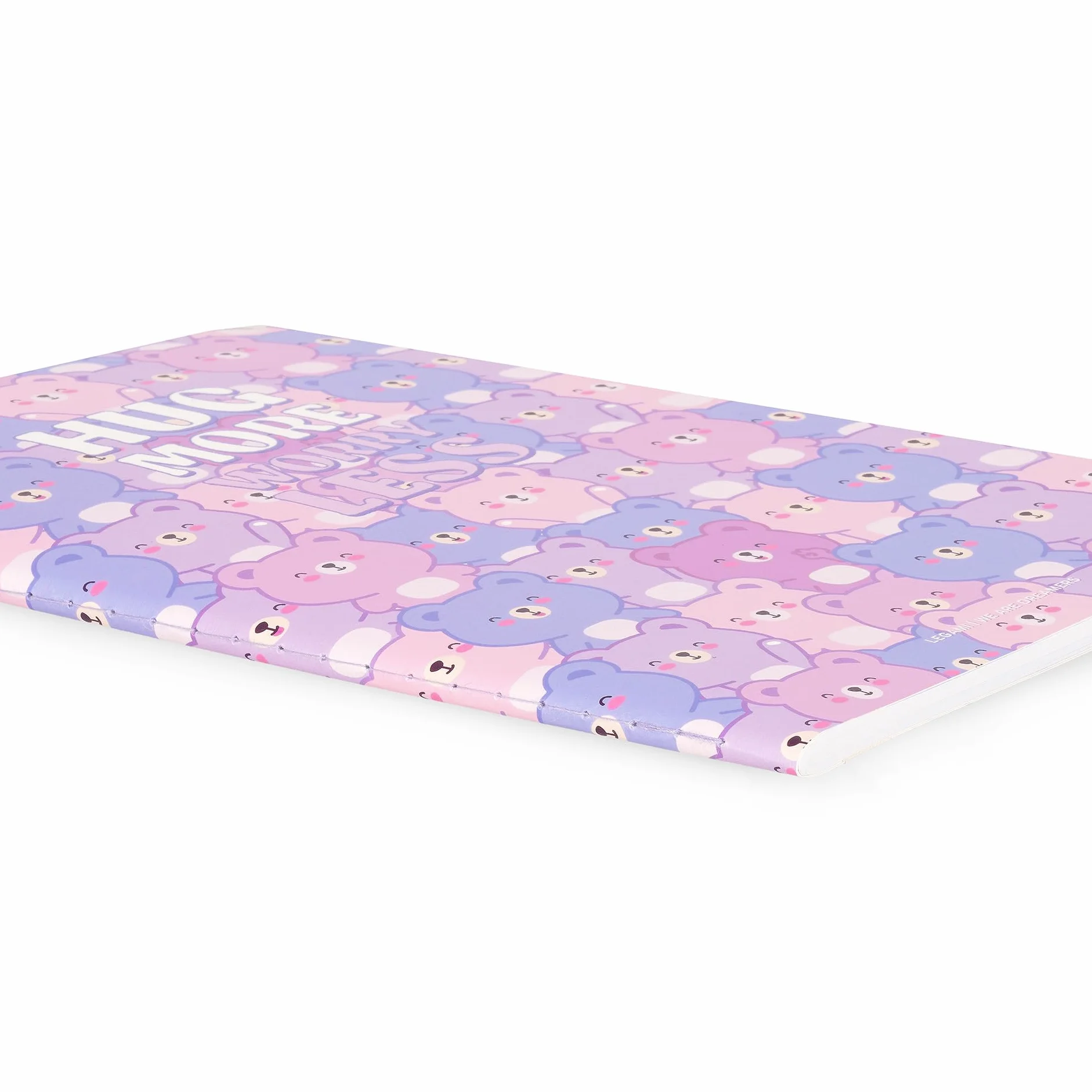 LEGAMI Cahier ligné 7 mm B5 Teddy Bear 100 pages Reliure Singer Stitch 18.5 x 24.8 cm