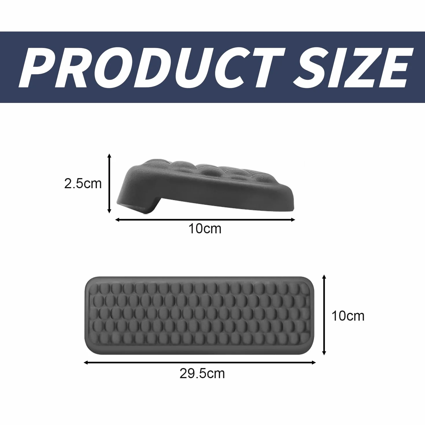 Lot de 2 Repose Coude Bureau Forme L, Repose Poignet Clavier Mousse Mémoire de Forme Antidérapant