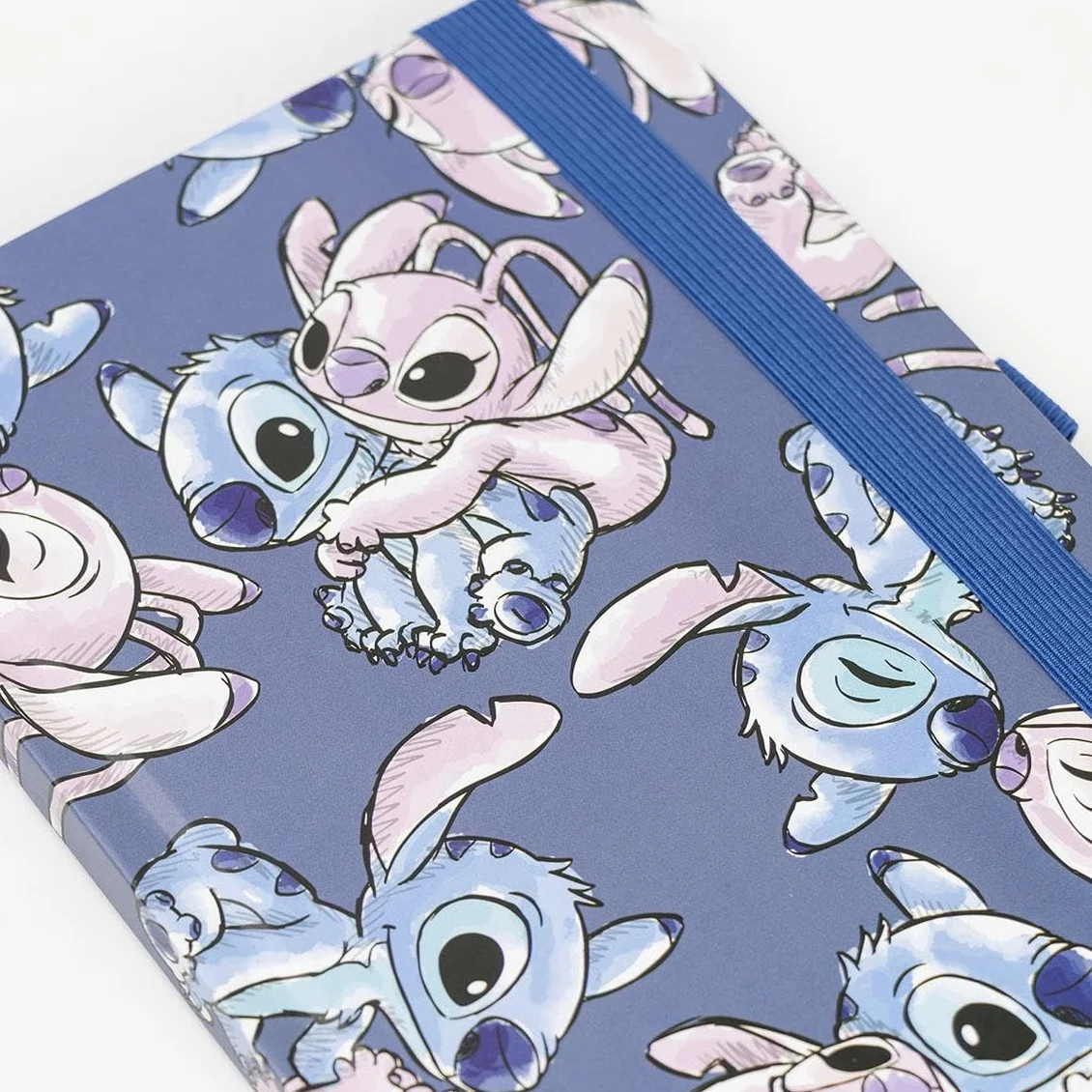 Set de papeterie Stitch bleu 23x24x3 cm carnet et stylo original Espagne