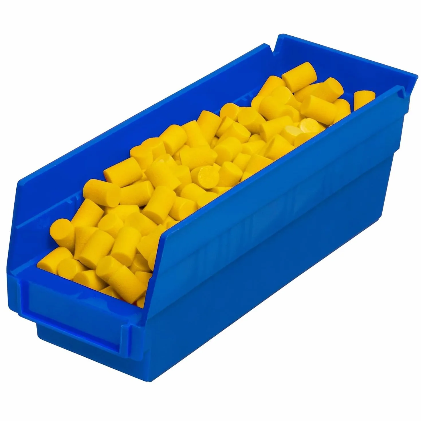 Akro-Mils Étagères en plastique 30120 bacs de rangement robustes 30,48 cm x 10,16 cm x 10,16 cm bleu paquet de 24