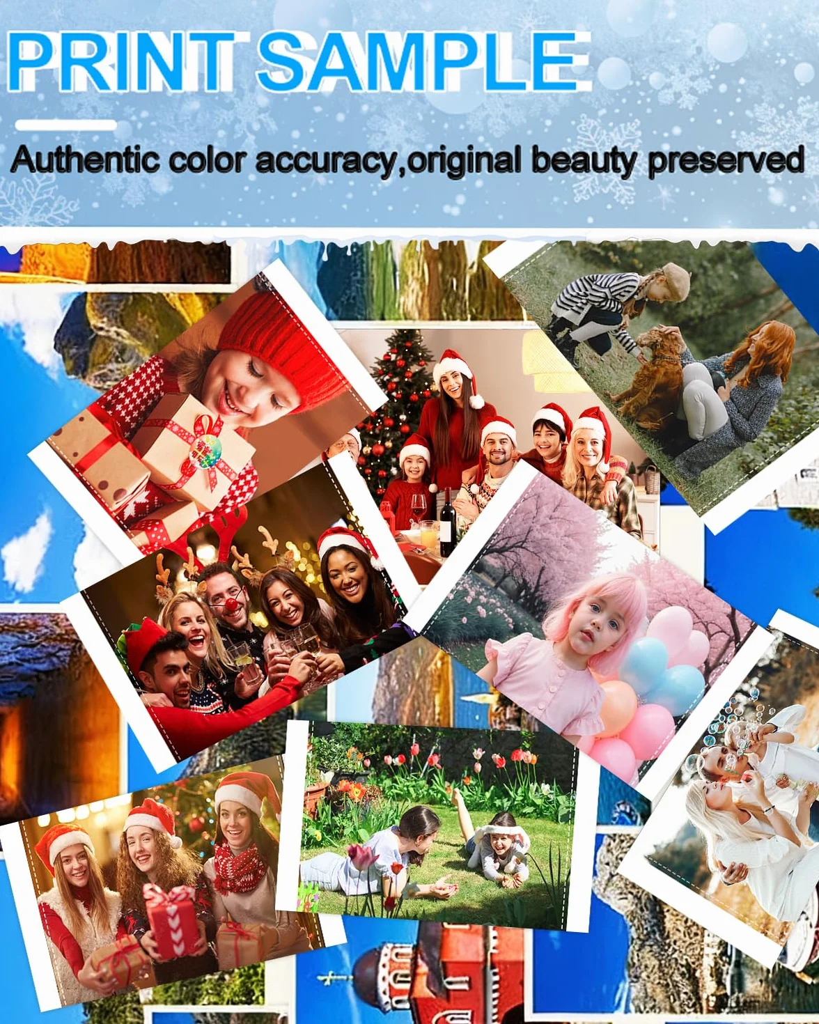 NineLeaf Papier photo Canon Selphy CP1300 CP1500 CP1200 CP1000 CP910 KP-108IN 3115B001 10x15cm 108 sztuk