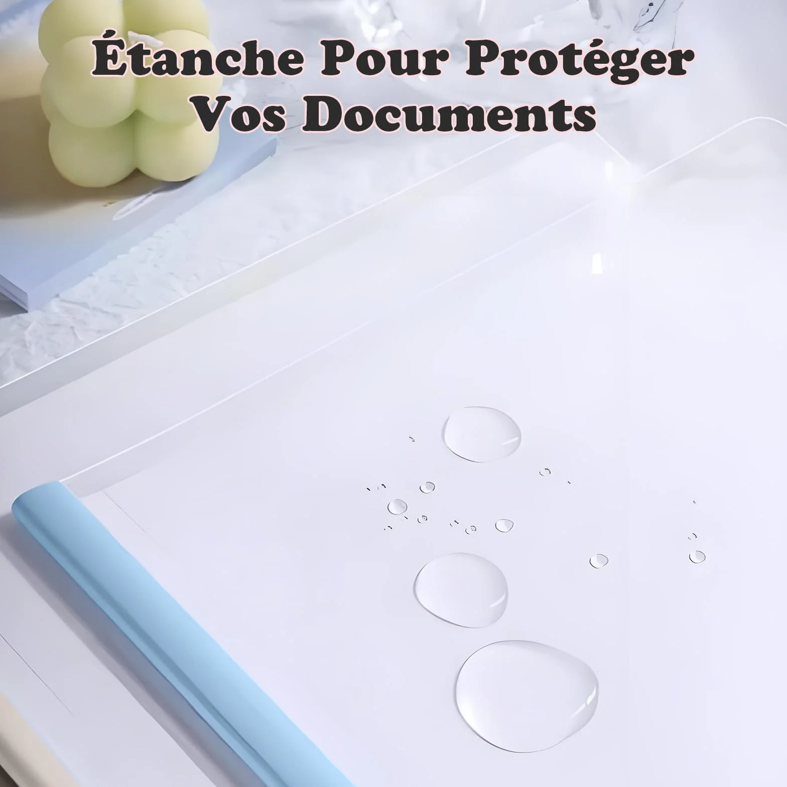 VEGCOO 10 Pièces Transparent Reliure Dossier Baguette Feuilles A4 Couverture De Rapports Plastique Classeur avec Barre Coulissante