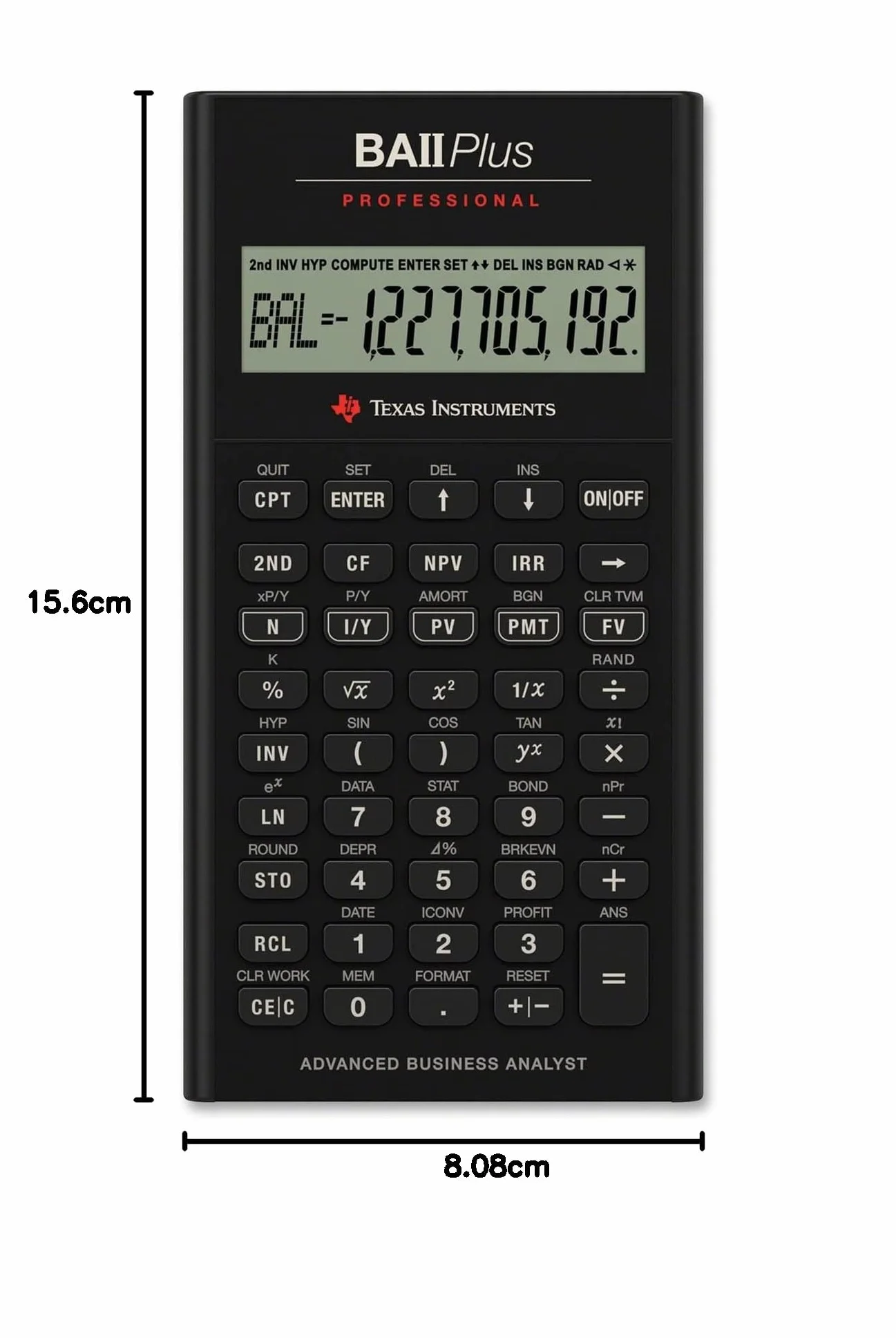 Texas Instruments BA II Plus Professional Calculatrice