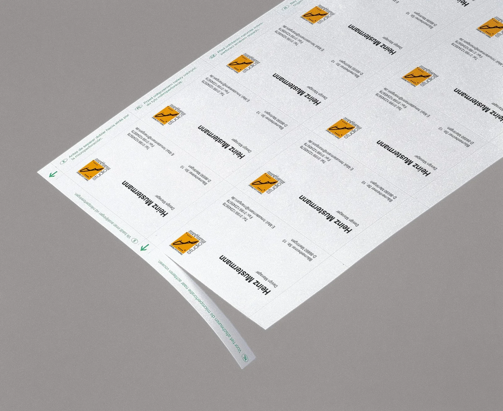 SIGEL DP939 Cartes de visite imprimables prédécoupées 8,5 x 5,5 cm 200g/m² blanc