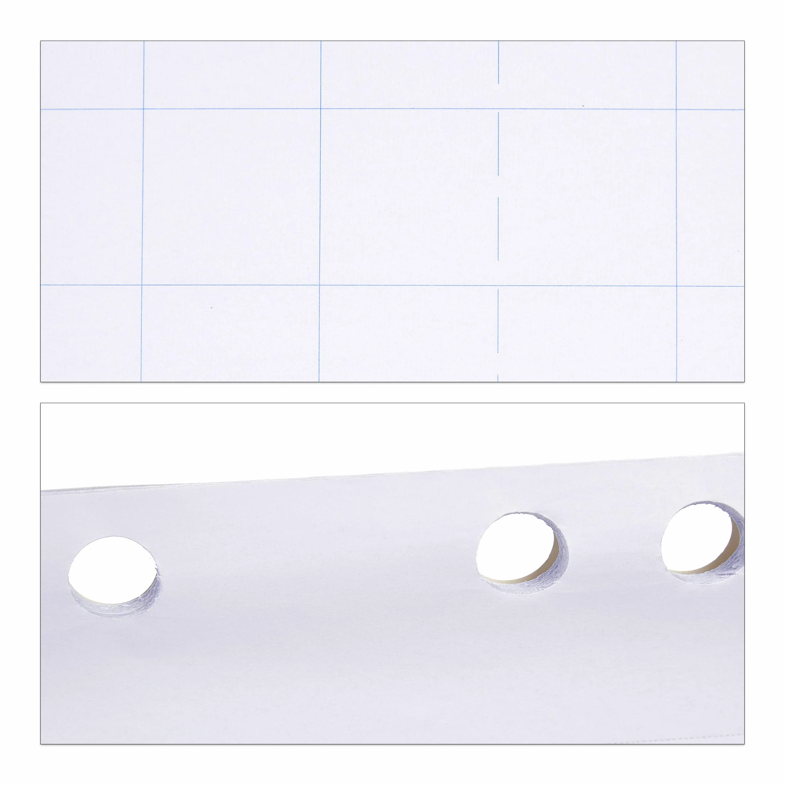 Relaxdays Papier de présentation Rouleau Pages quadrillées 50 Feuilles 60 g/m² 57,5x81 cm Blanc