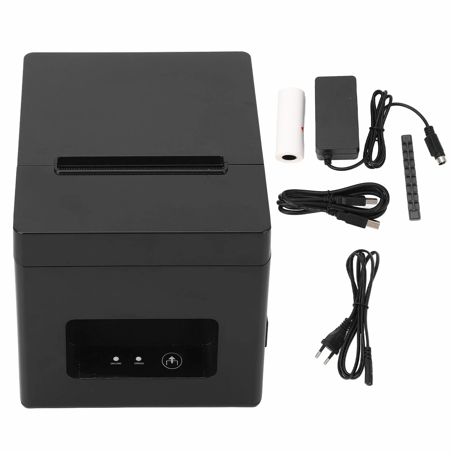 Fafeicy Imprimante Thermique USB Découpeur Automatique Tickets Caisse 80mm Prise UE