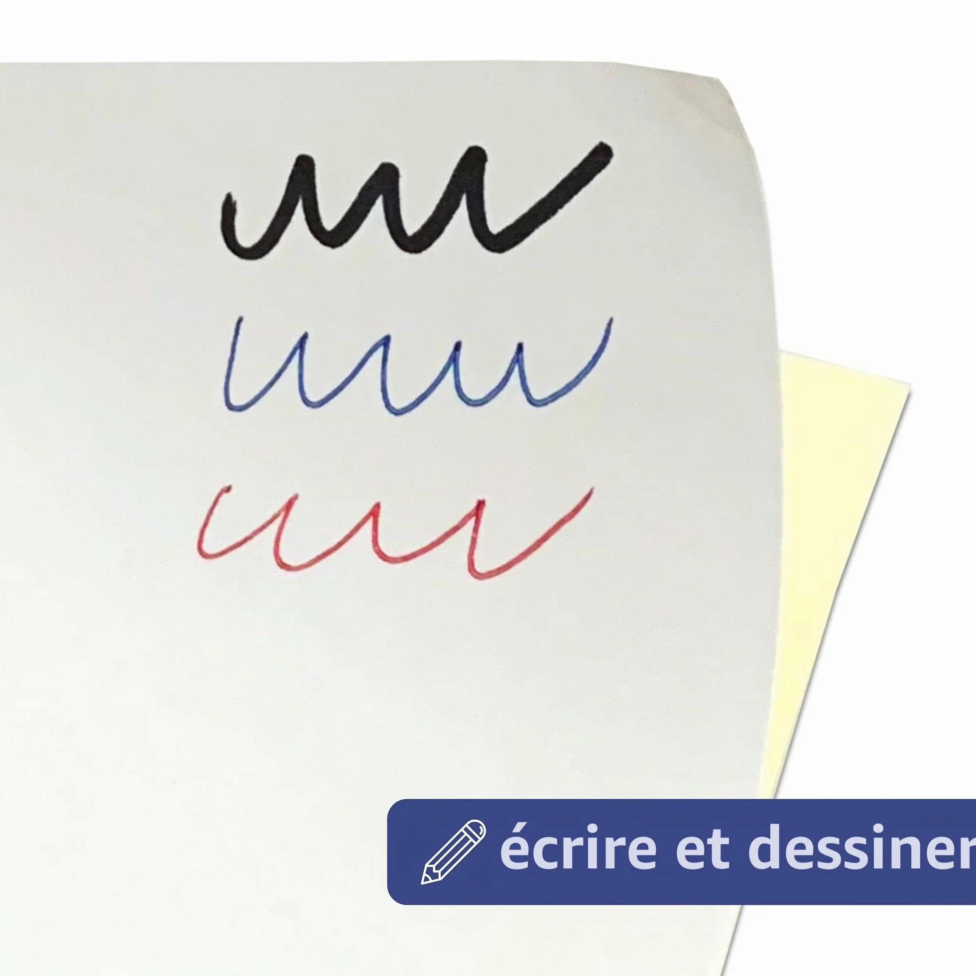 Papier Autocollant Imprimante Blanc A4 210 x 297 mm 25 étiquettes