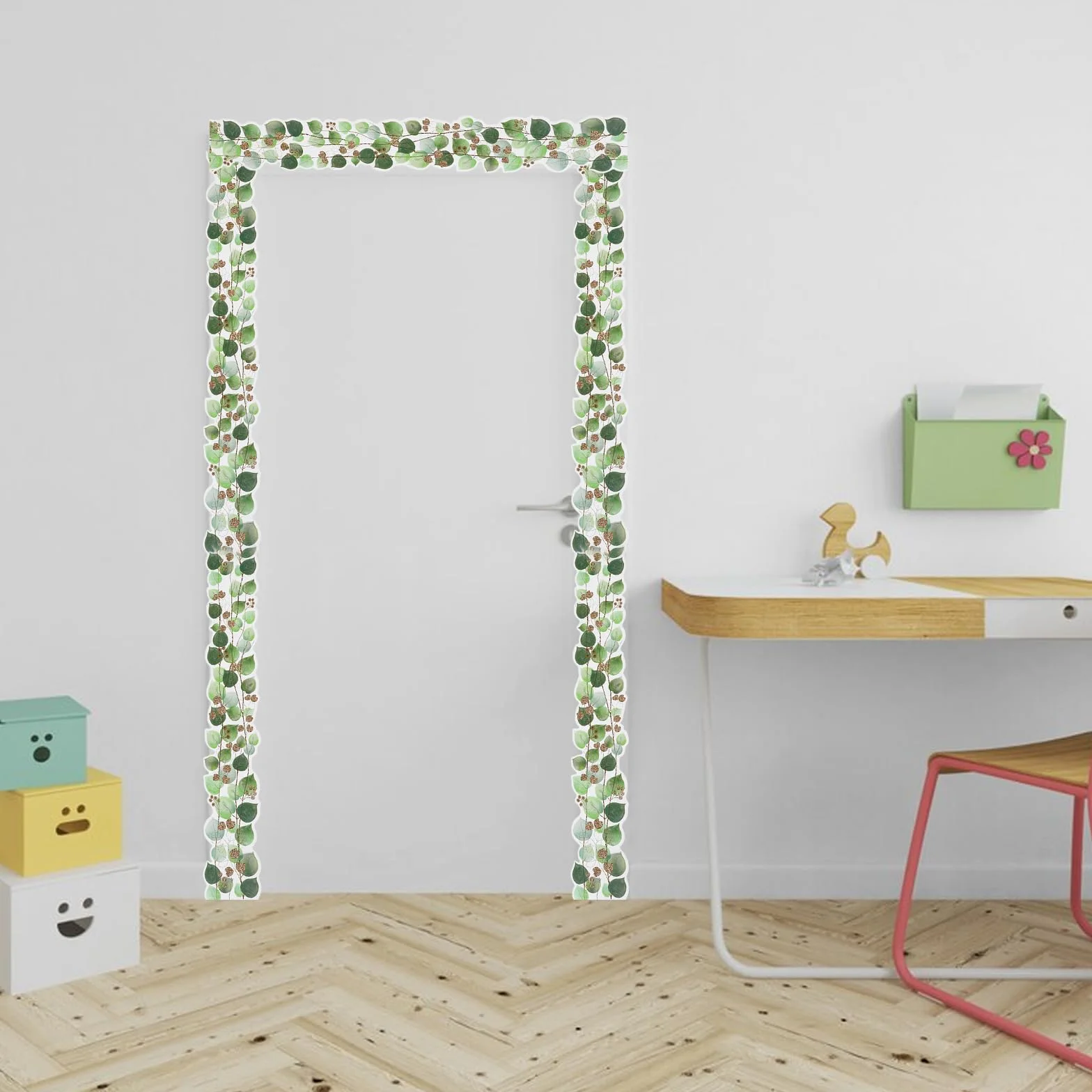 Bordures de Tableau d'Affichage d'Eucalyptus, Tableau d'affichage avec Bordure en Eucalyptus pour Classe (A)