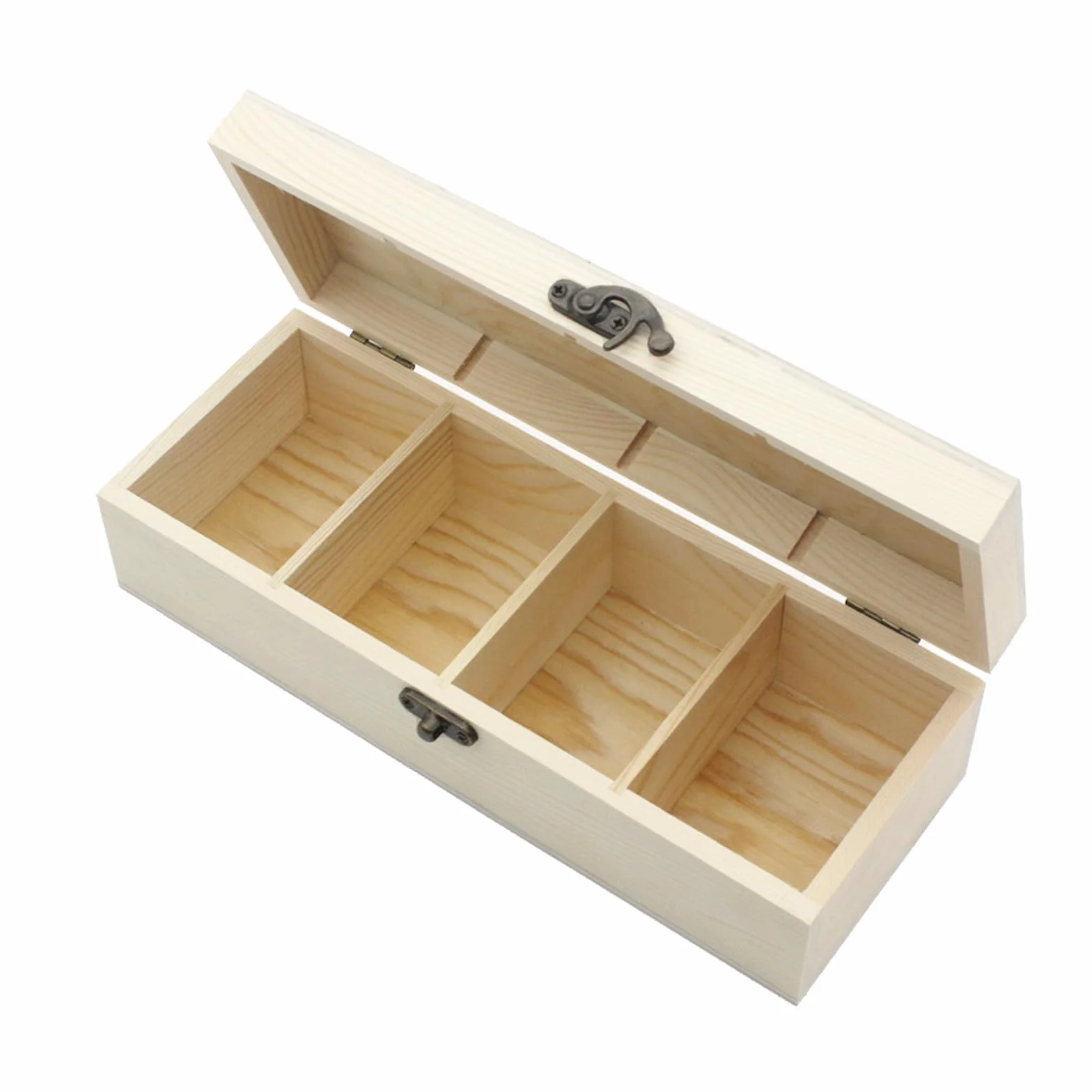 Boîte de Rangement pour Cartes A8 en Bois avec Couvercle pour Bureau, École et Maison