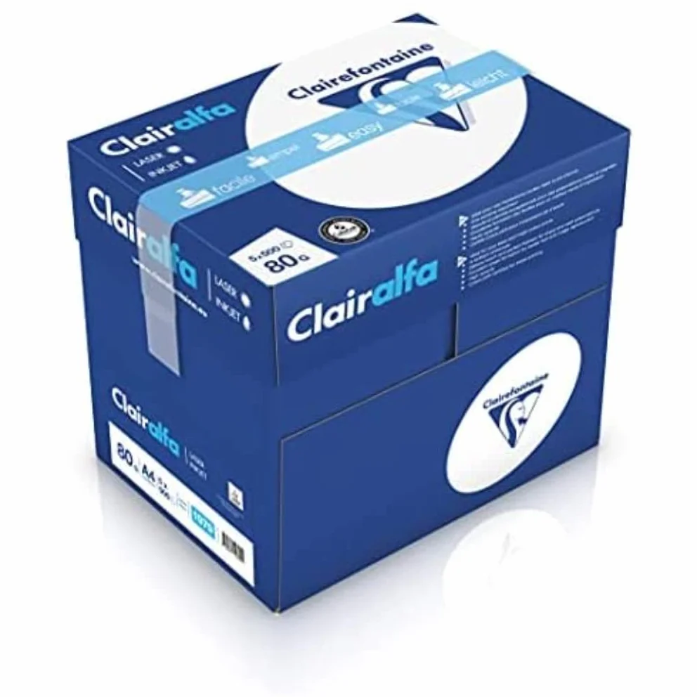 Clairefontaine A4 80g Papier Carton 5 Ramettes 500 Feuilles