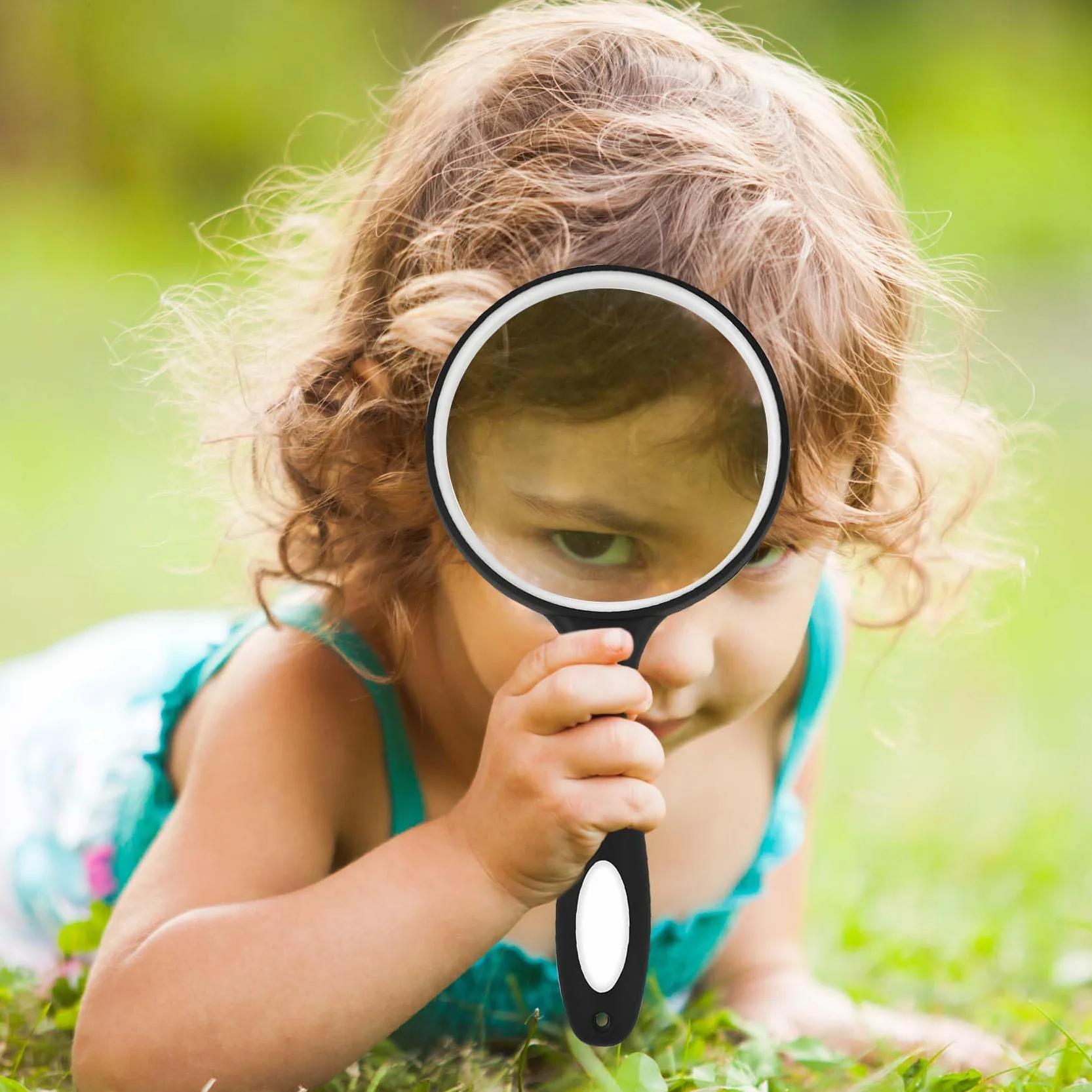 Grande loupe de Lecture en Verre pour Livres scientifiques et Observation
