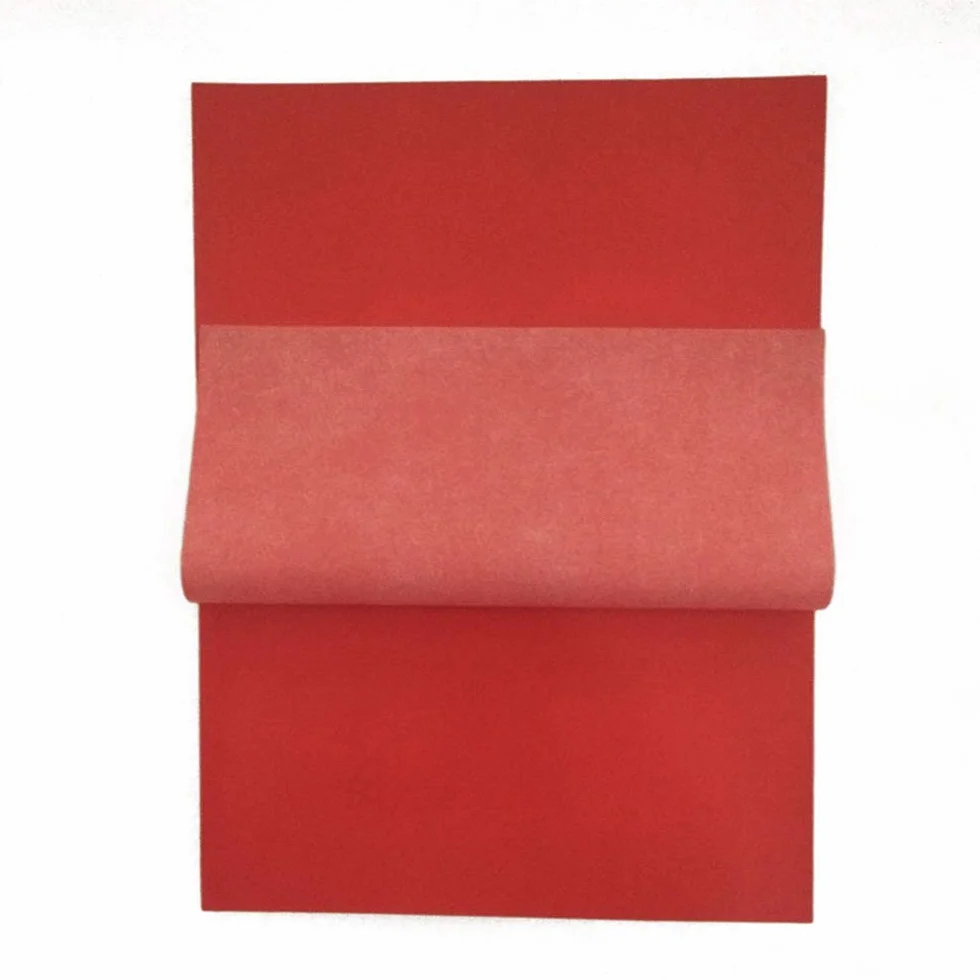 Papier carbone rouge 100 feuilles
