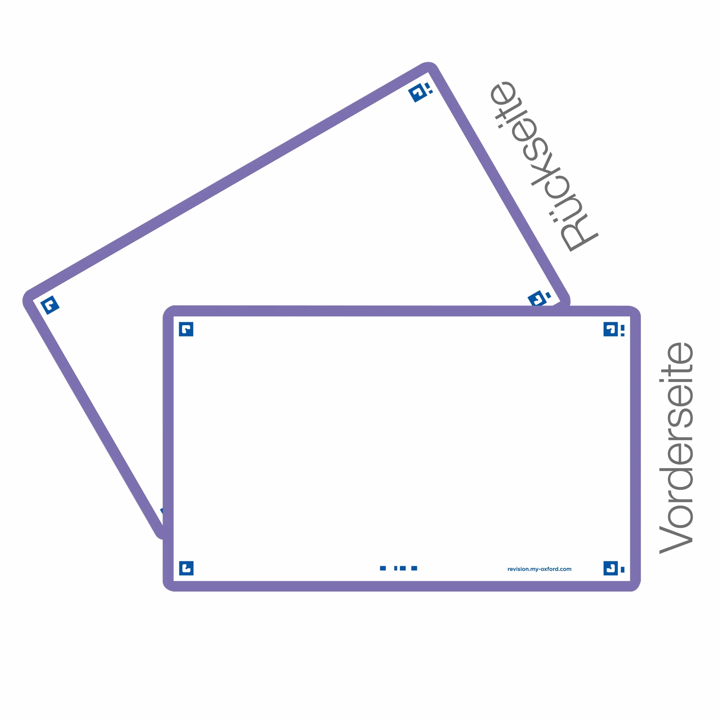 OXFORD Flash 2.0 80 Fiches Bristol Flash Cards 7,5 x 12,5cm Fond Blanc