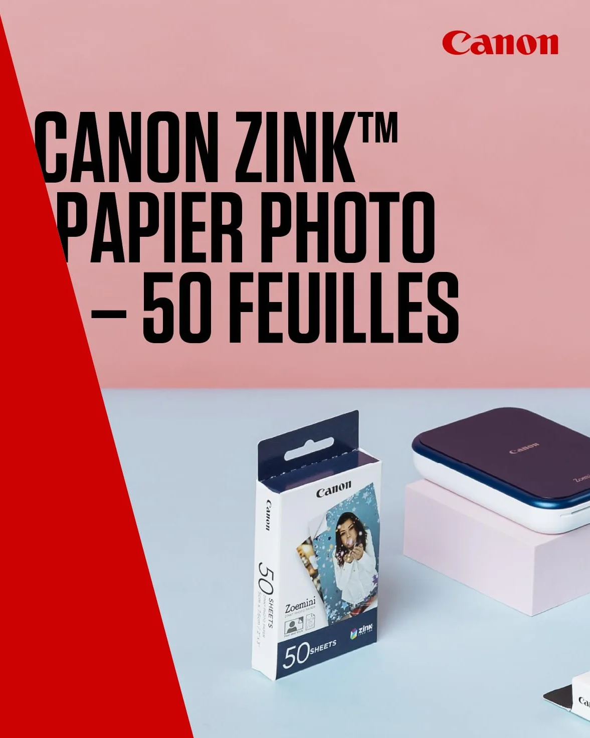 Canon ZINK ZP2050 Papier photo Z-Ink 50 feuilles