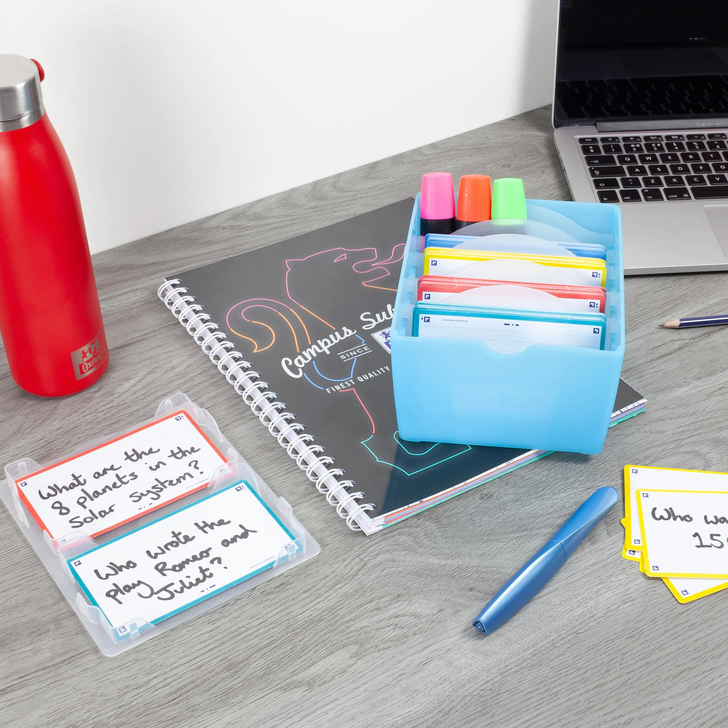 Oxford Flashbox 2.0 boîte pour fiches flashcards 7,5 x 12,5 cm