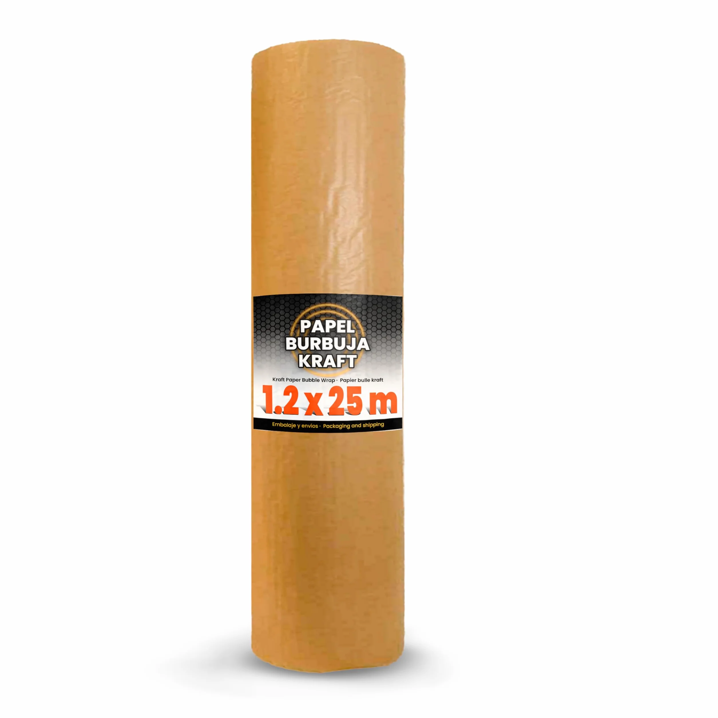 Rouleau de papier bulle kraft 120 cm x 25 m protecteur d'emballage rembourrage d'air