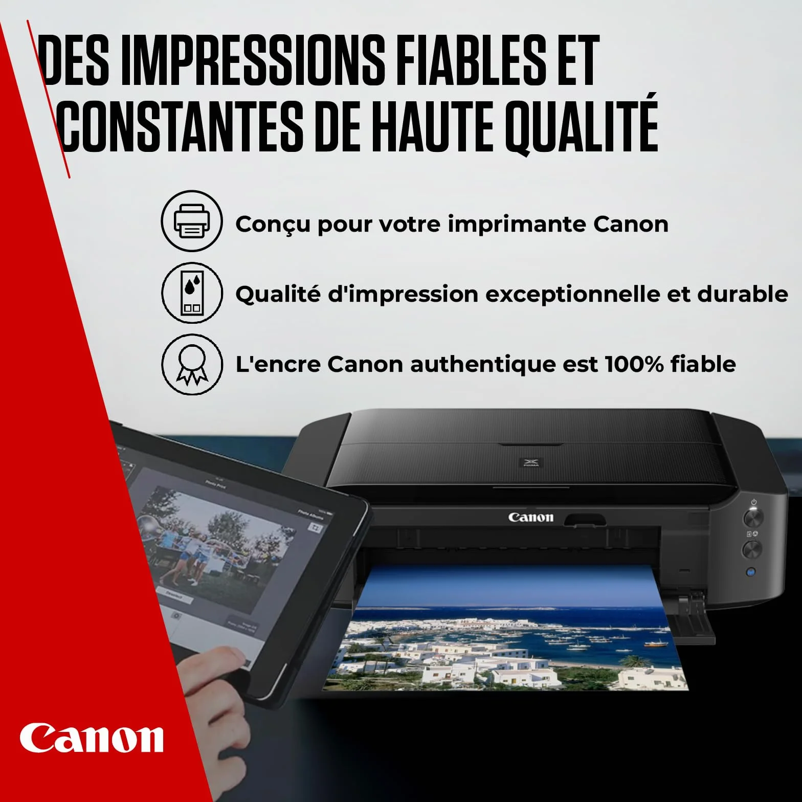 Canon PG-545 CL-546 Cartouches d'encre Authentique 2 Pack & Papier Photo 4x6 50 Feuilles