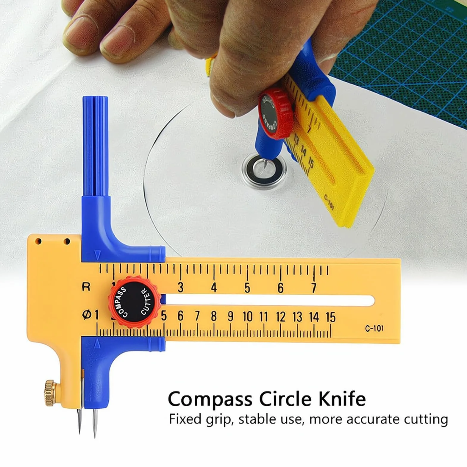 Coupe-cercle pour papier, traceur circulaire, coupe-rond plastique et laiton