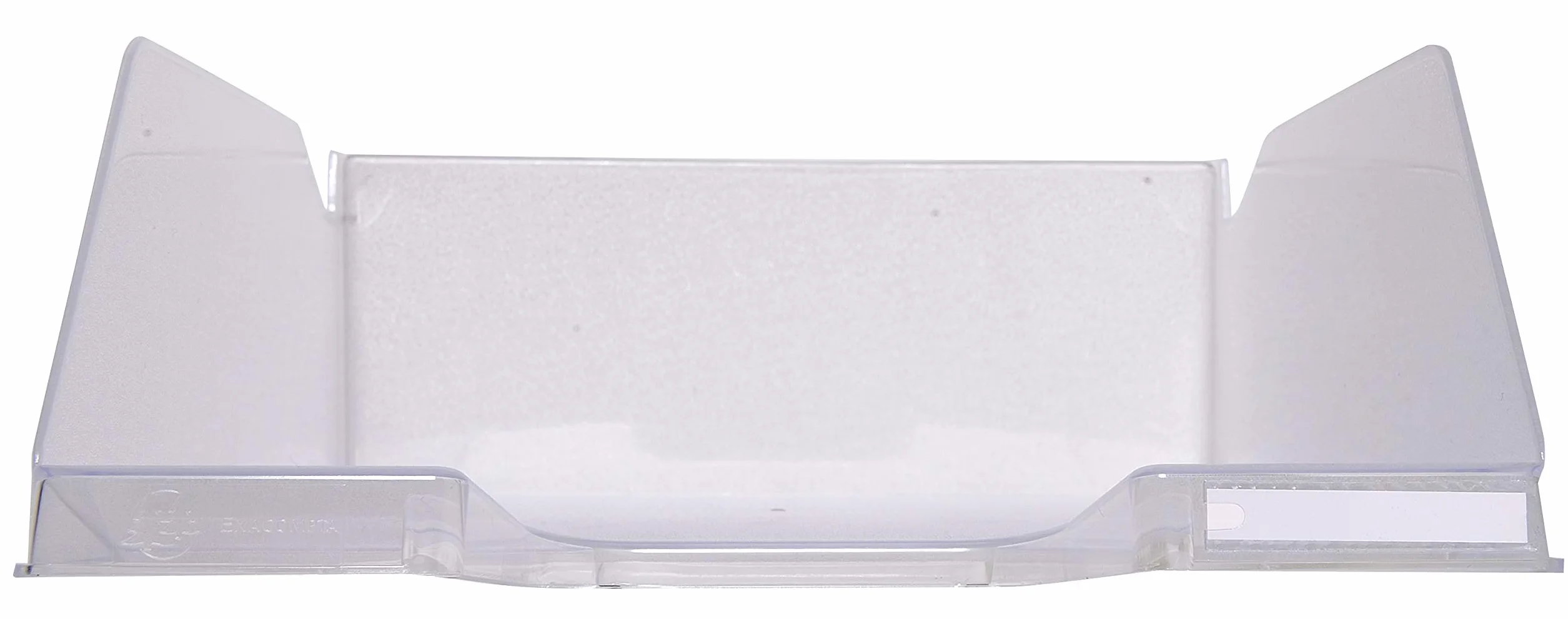 Exacompta corbeille à courrier COMBO MAXI 34,7 x 25,5 x 10,3 cm cristal capacité 750 feuilles
