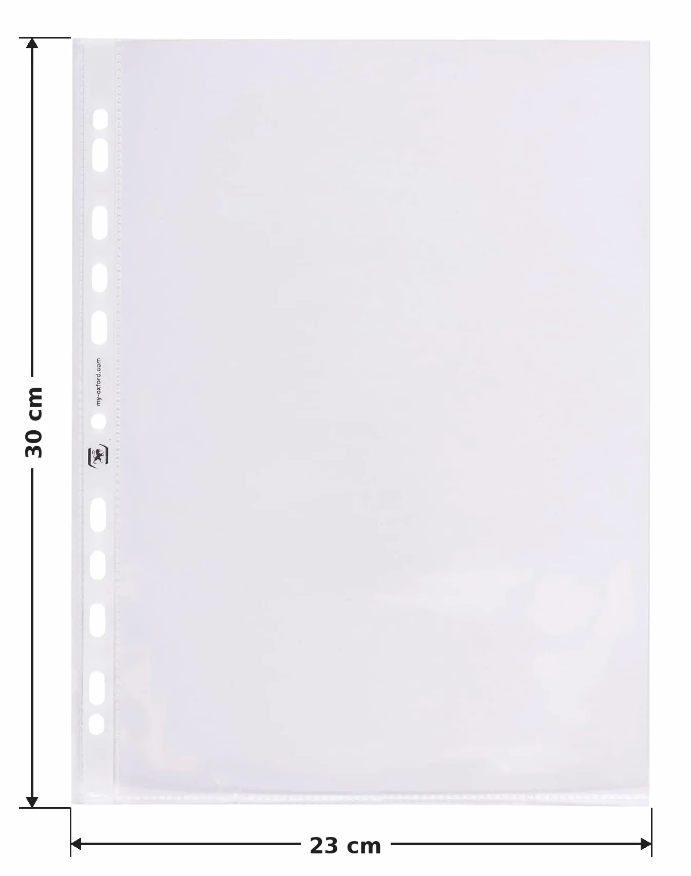 OXFORD Pochettes Plastiques A4 Perforées lisses 100 pièces