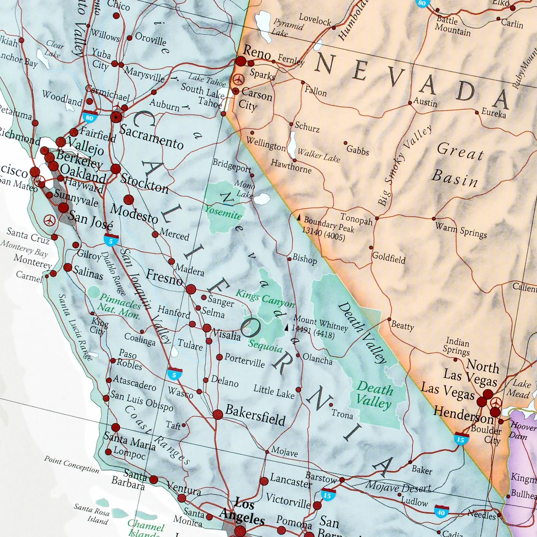 Maps International USA Map Classic Laminated 91,4 x 61 cm