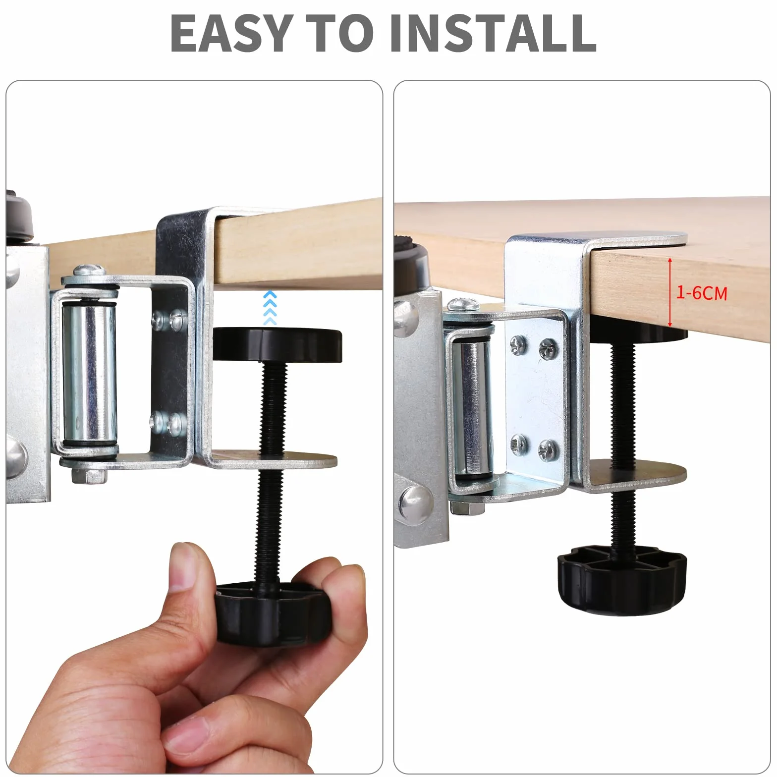 Repose Bras Ergonomique Bureau, Support Repose-poignet Rotatif 180°, Coude Support Extension Réglable Ordinateur Noir