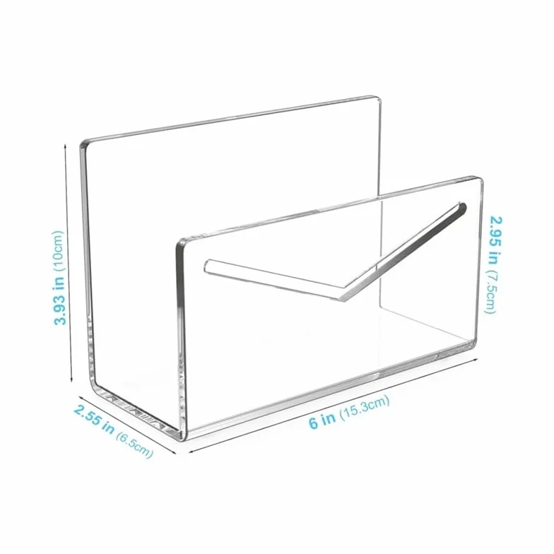 Porte-Courrier Organisateur en Acrylique pour Comptoir, Ensemble de Tri de Courrier pour Bureau