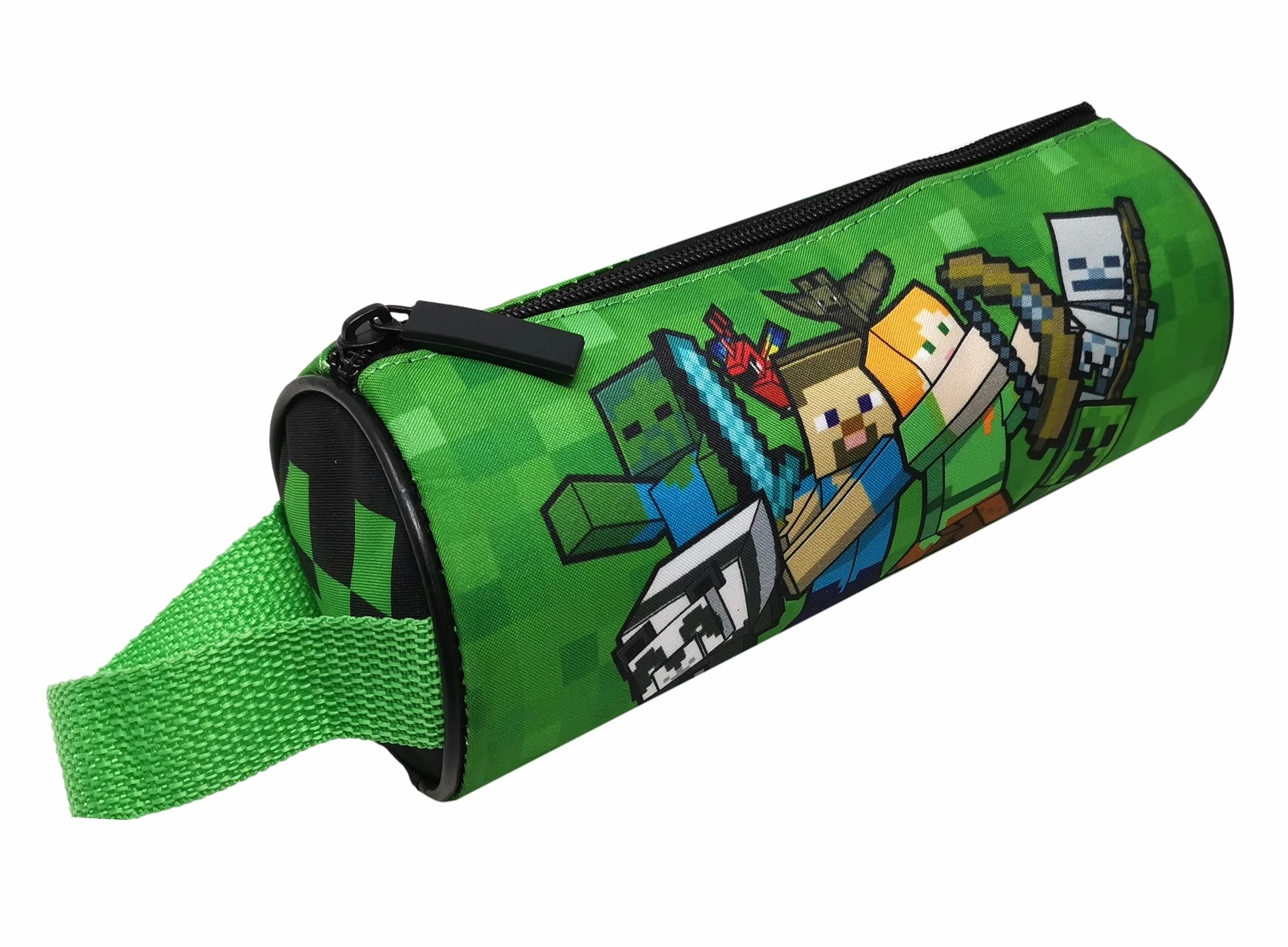 Theonoi Minecraft Trousse à crayons enfant Creeper vert 22 x 9 cm