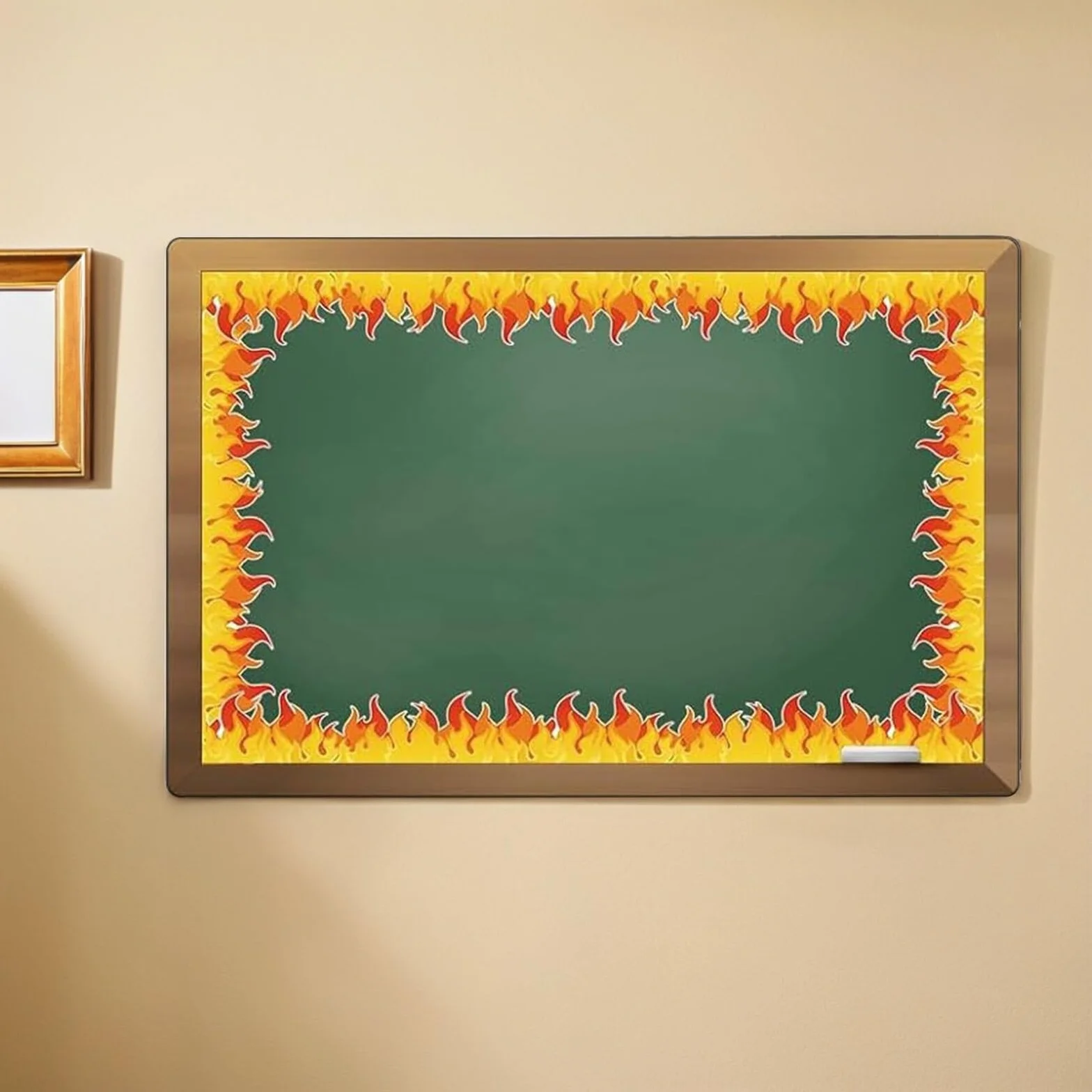 ABOOFAN Autocollants de Bordure pour Tableau d'Affichage en Papier Rouge et Orange 7,5 cm x 10 m