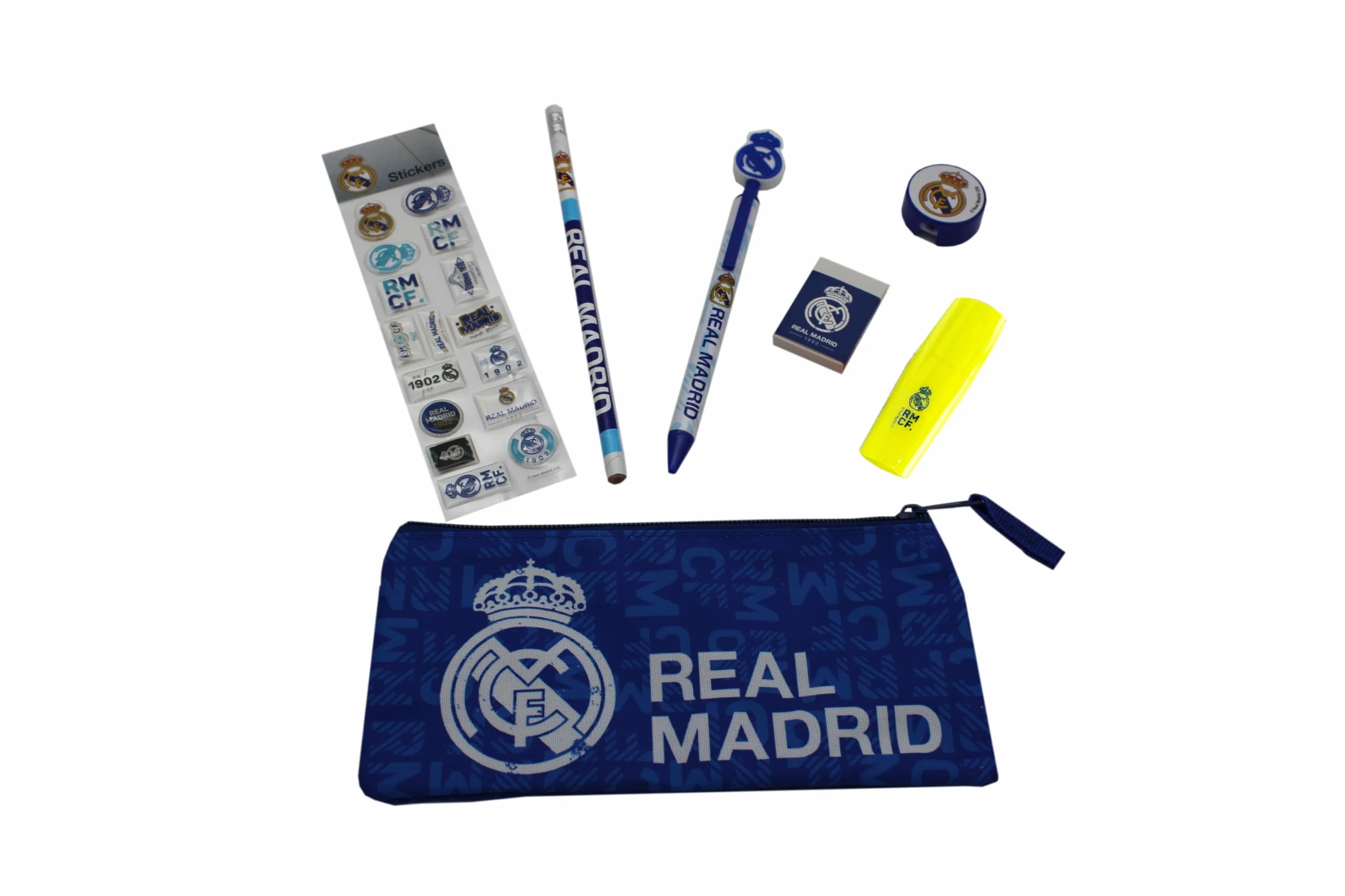 Real Madrid Set de papeterie bleu officiel