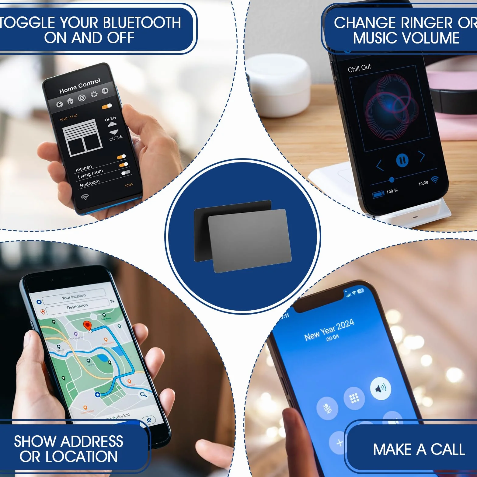 Cartes de visite NFC métal aluminium imperméable lot de 25 pour bureau affaires