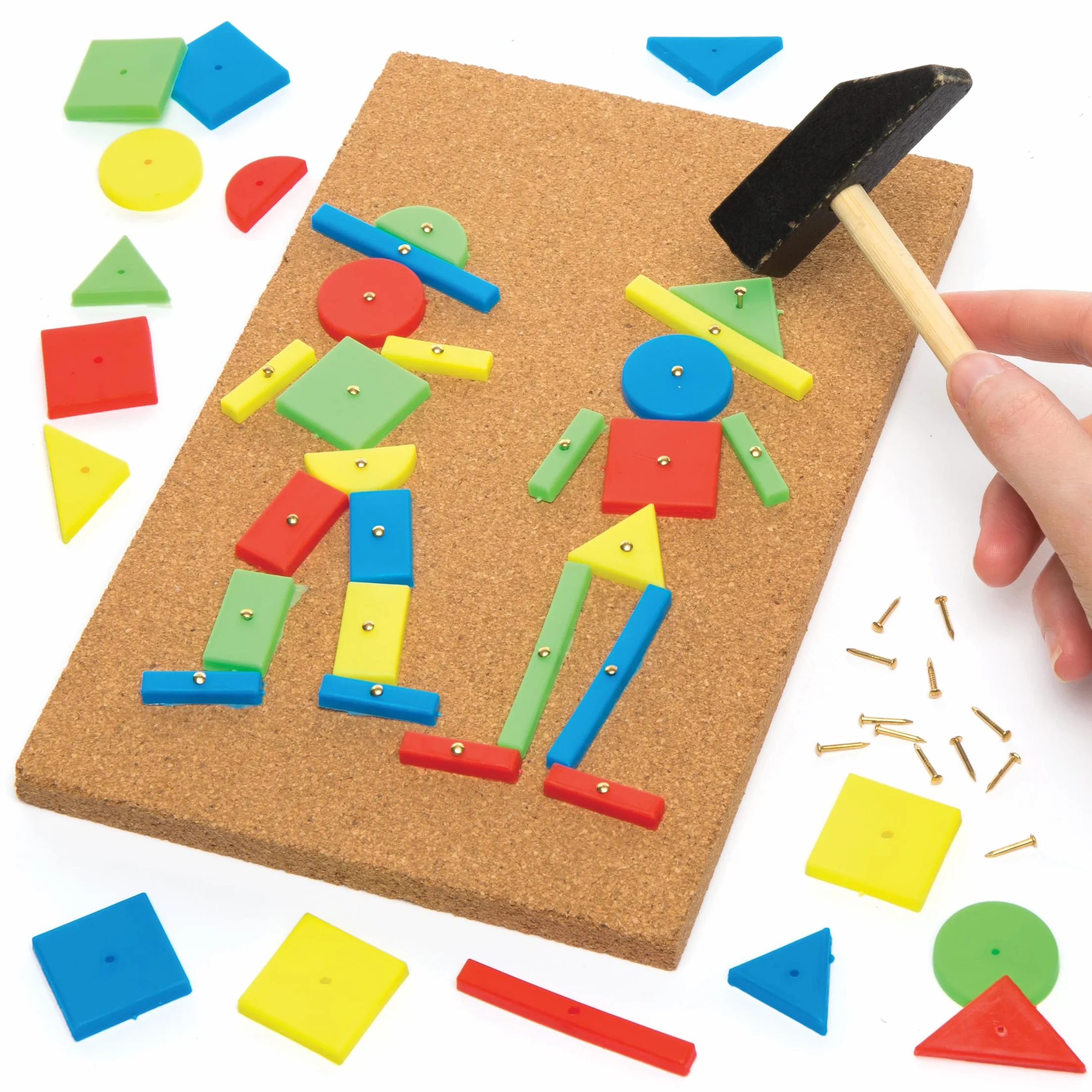 Baker Ross Jeu de marteau et clous 22 cm Loisirs créatifs enfants Coloris Assortis