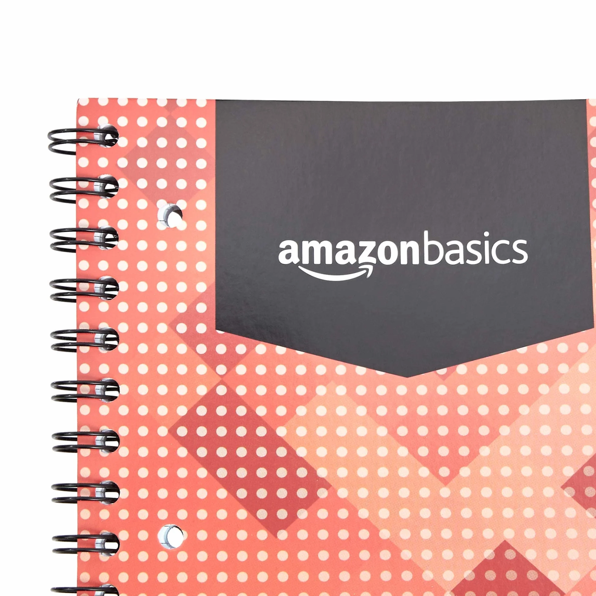 Amazon Basics Cahier à reliure spirale A4+ 100 feuilles 80 g/m² lot de 3 Rouge