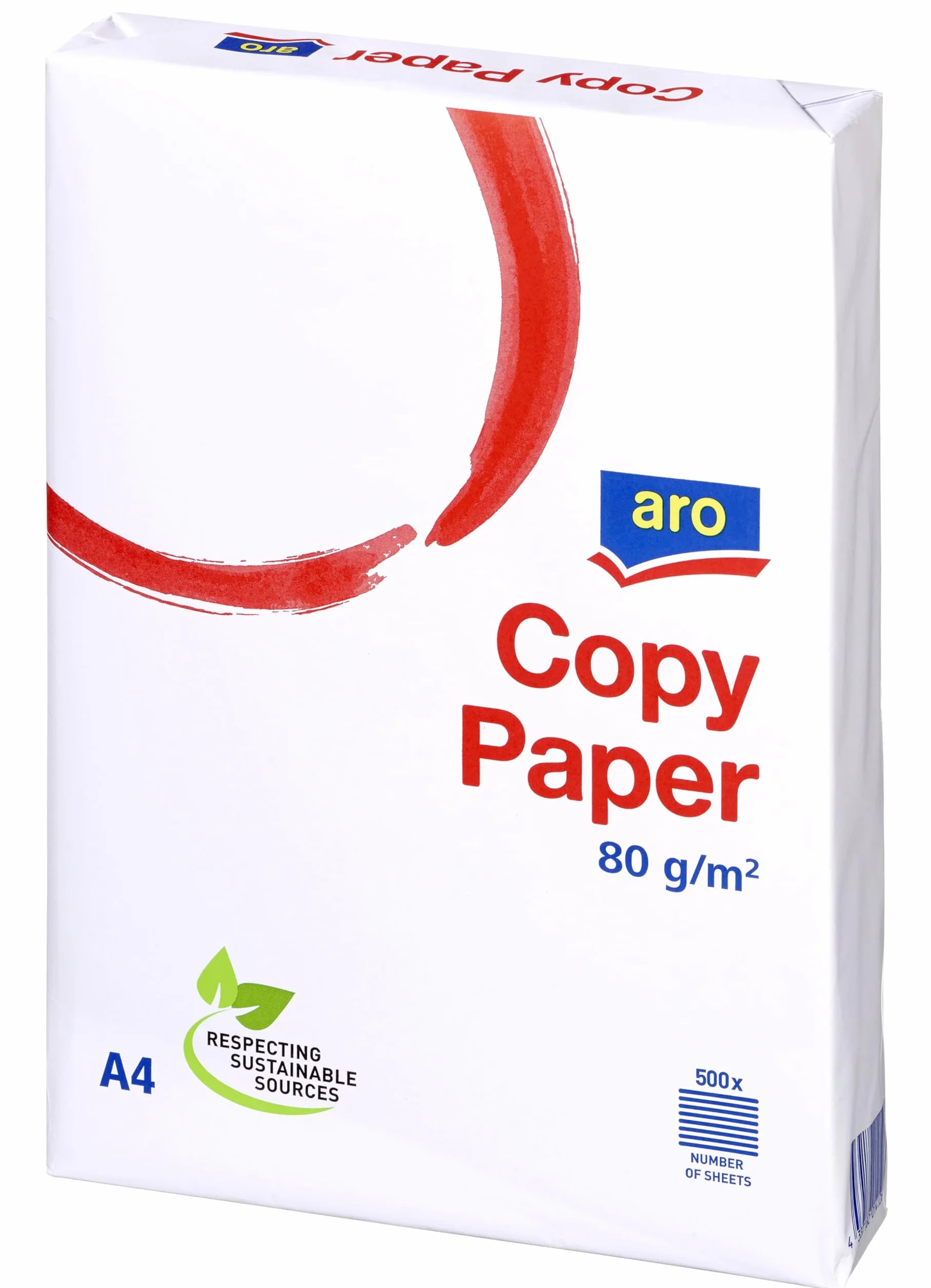 Papier A4 80 g/m² 2500 feuilles (5x500) blanc pour imprimante laser jet d'encre