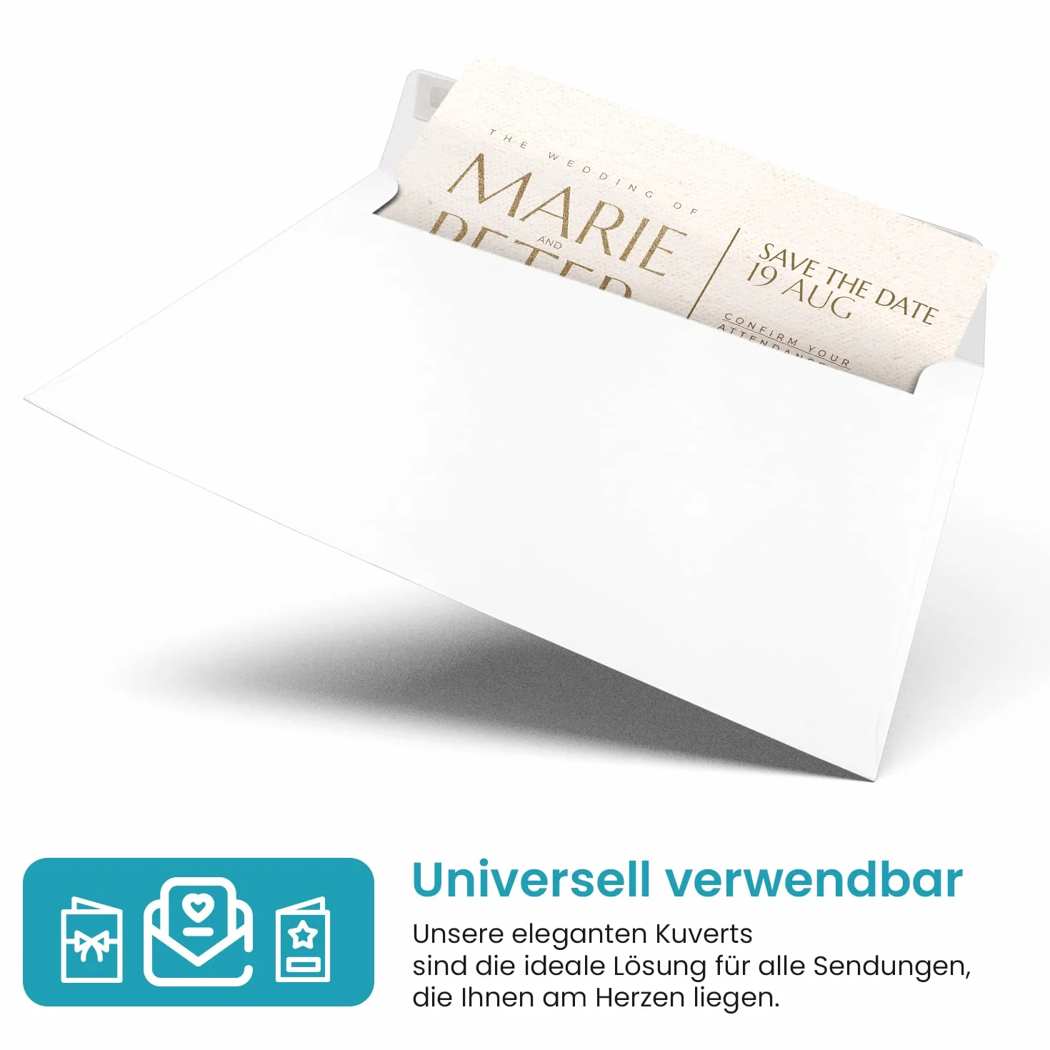 Enveloppes blanches C5 162 x 229 mm 90g rabat droit Netuno Design