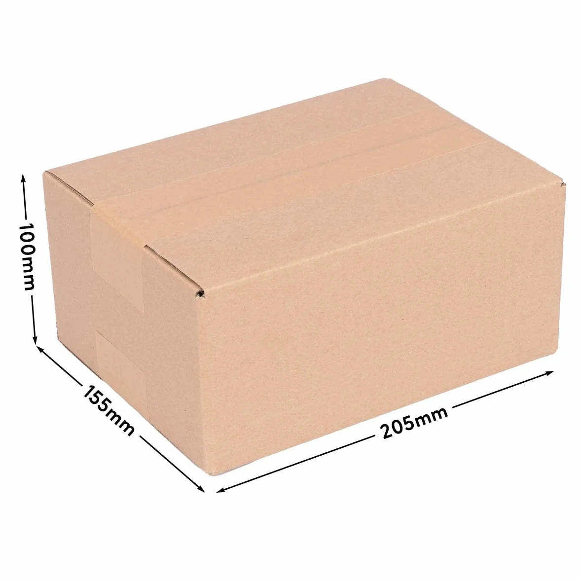 Cartons colis simple cannelure 20 x 15 x 9 cm brun