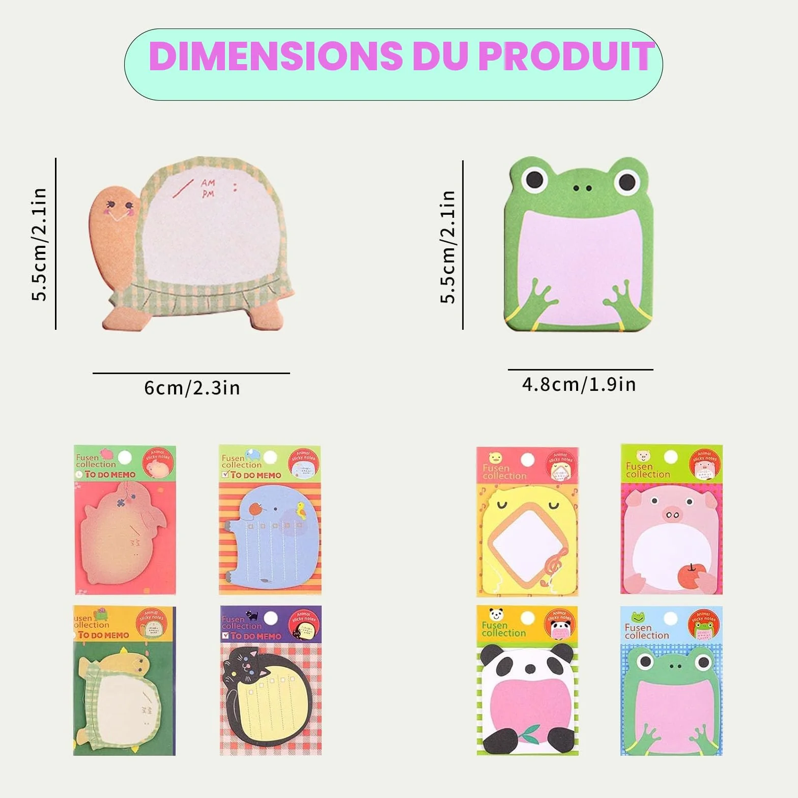 Blocs-notes autocollants pour enfants lot de 32 petits cadeaux