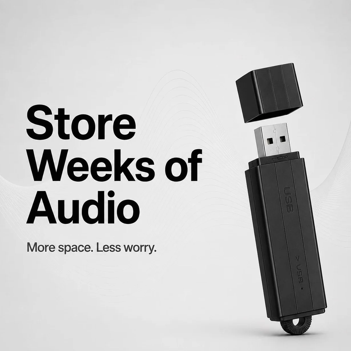 Enregistreur Audio Compact 288h Stockage 24h Enregistrement Continu Détection Vocale Horodatage Automatique
