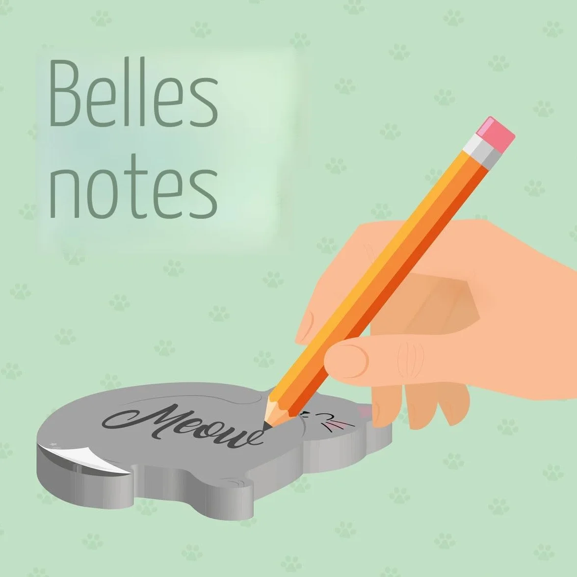 Legami Bloc notes Adhésif Lovely Notes Kitty