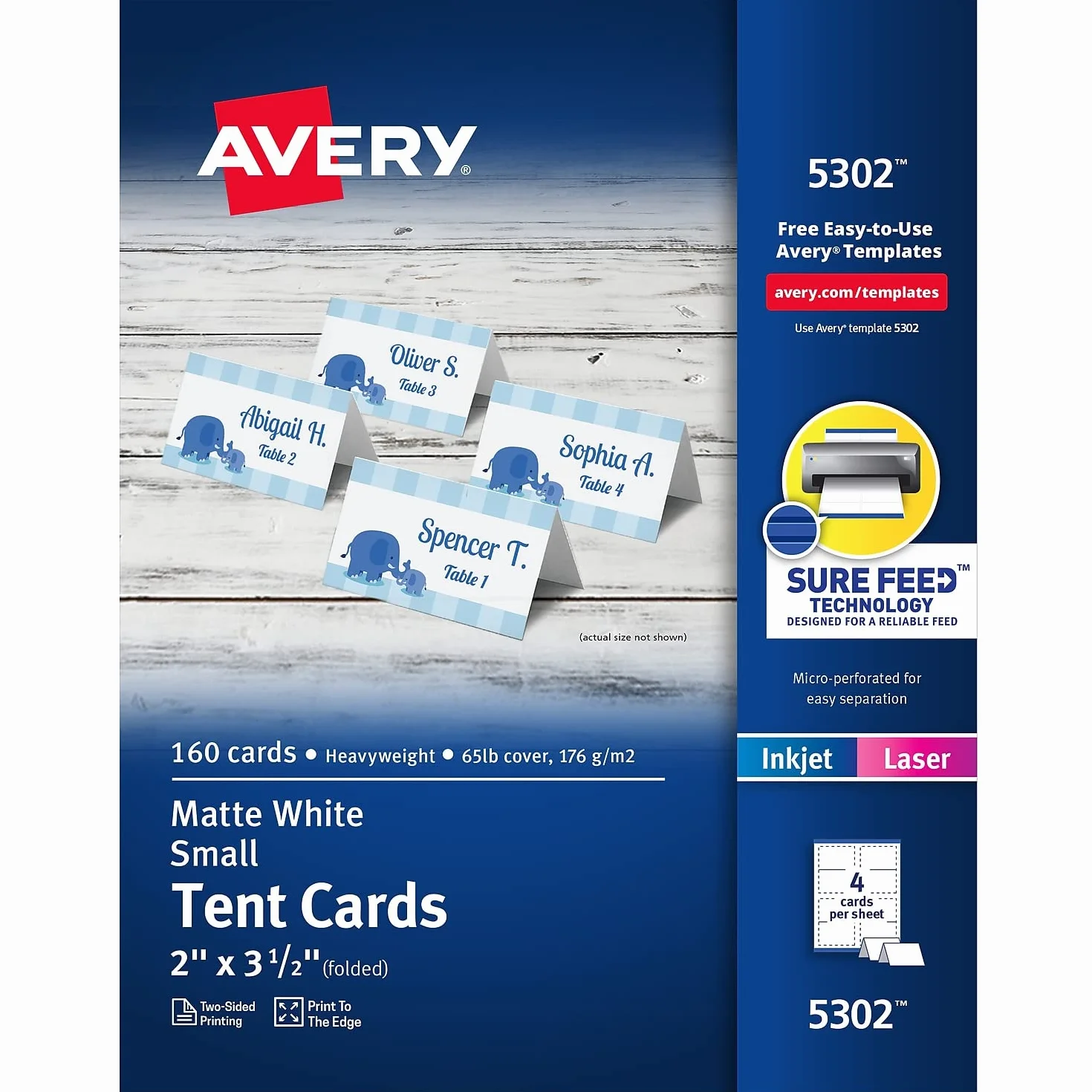 Avery Petite tente carte