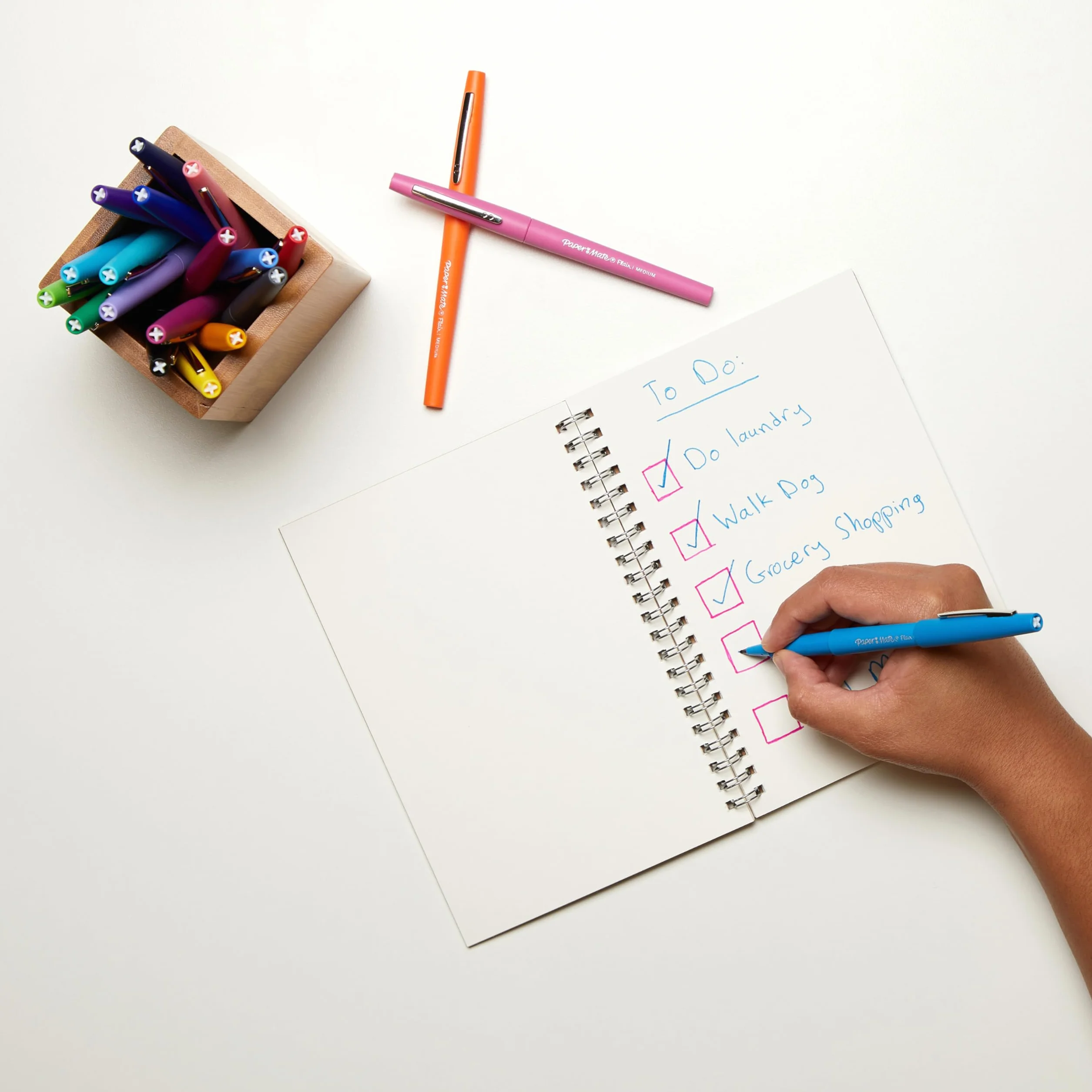Paper Mate Flair Stylos feutres pointe moyenne 0,7 mm Lot de 12 Couleurs Candy Pop