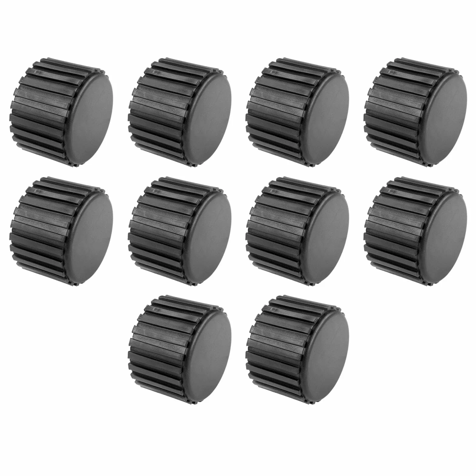 Fenteer 10 Embouts pour Fitness, Bouchons de Tubes Noirs, Diamètre 5 cm