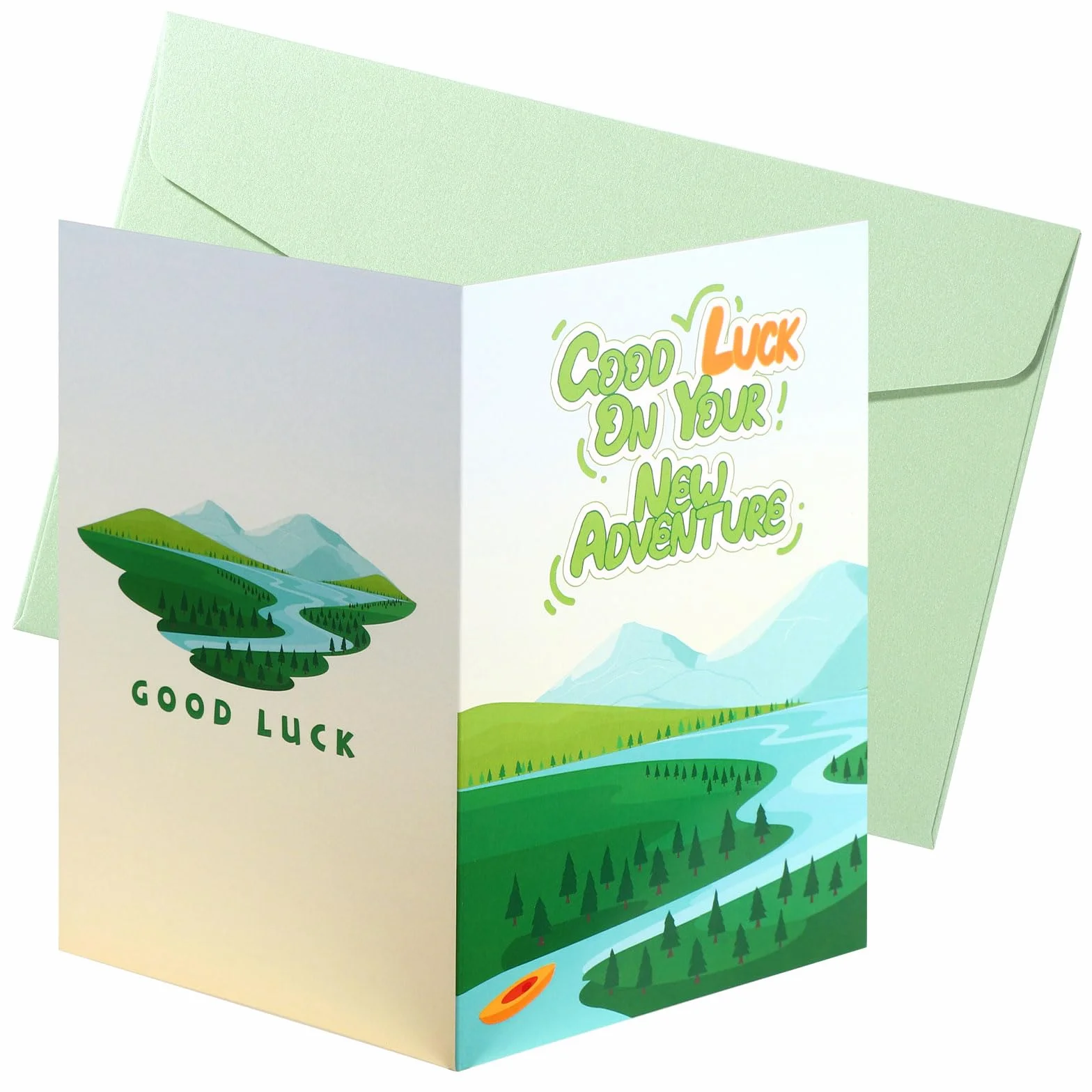 Gosknor Cartes d'Adieu pour Collègues 24x18cm Bonne Chance Carte avec Enveloppe