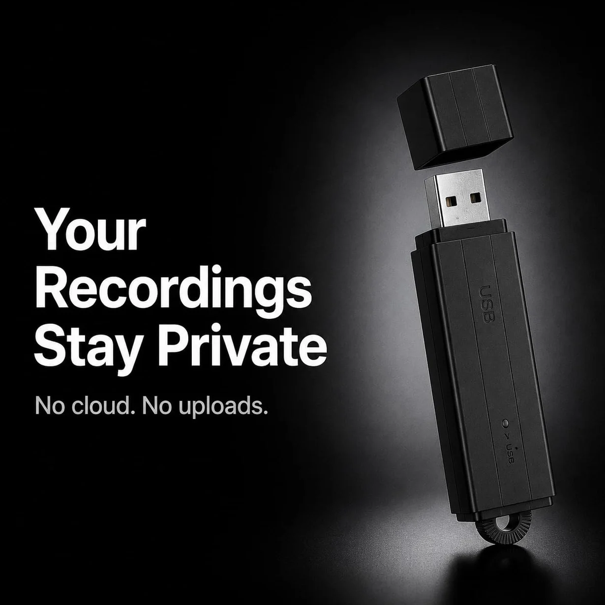 Enregistreur Audio Compact 288h Stockage 24h Enregistrement Continu Détection Vocale Horodatage Automatique